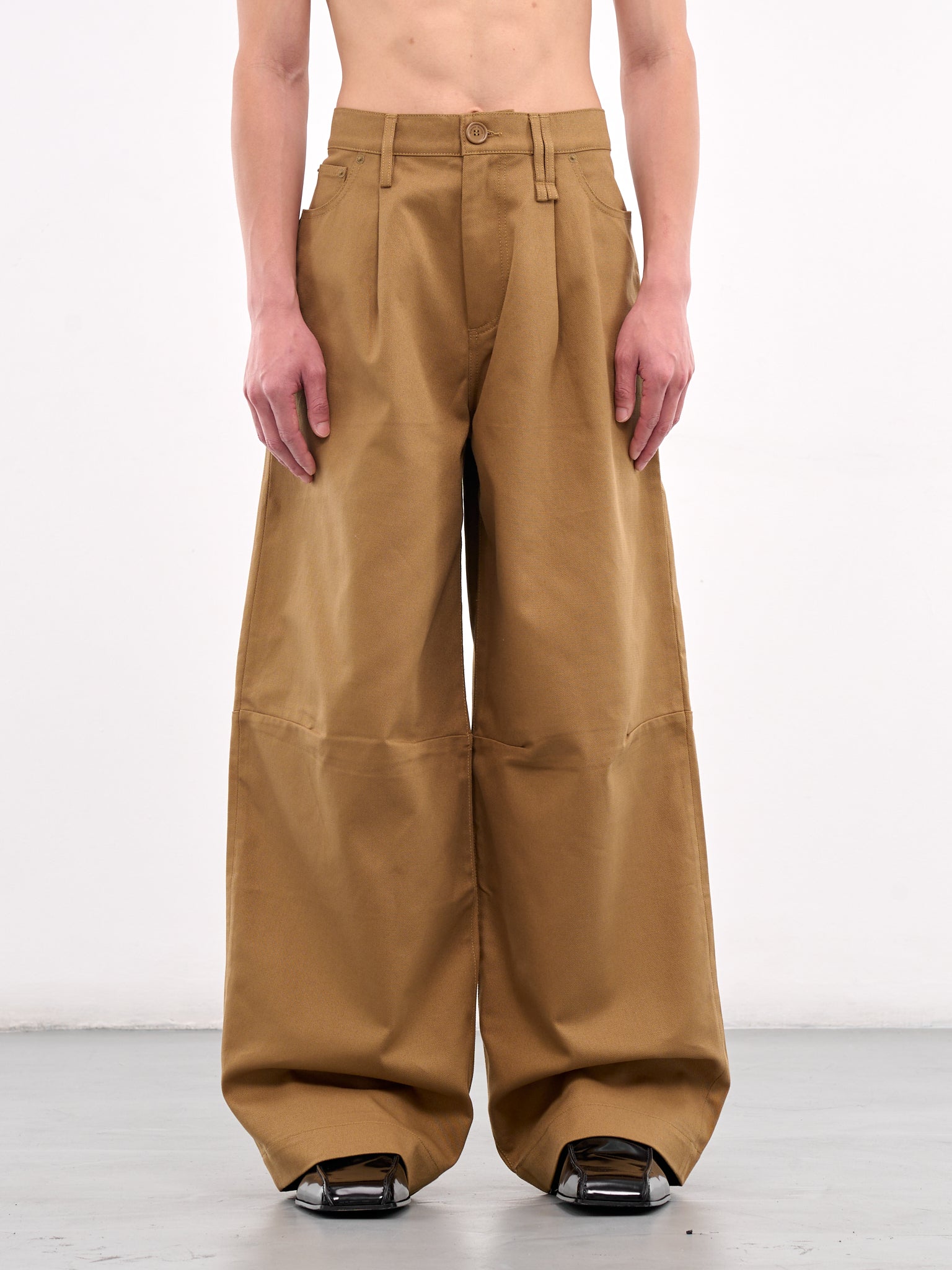 Wide Leg Trousers (4131B-1074-KHAKI-PEARL)
