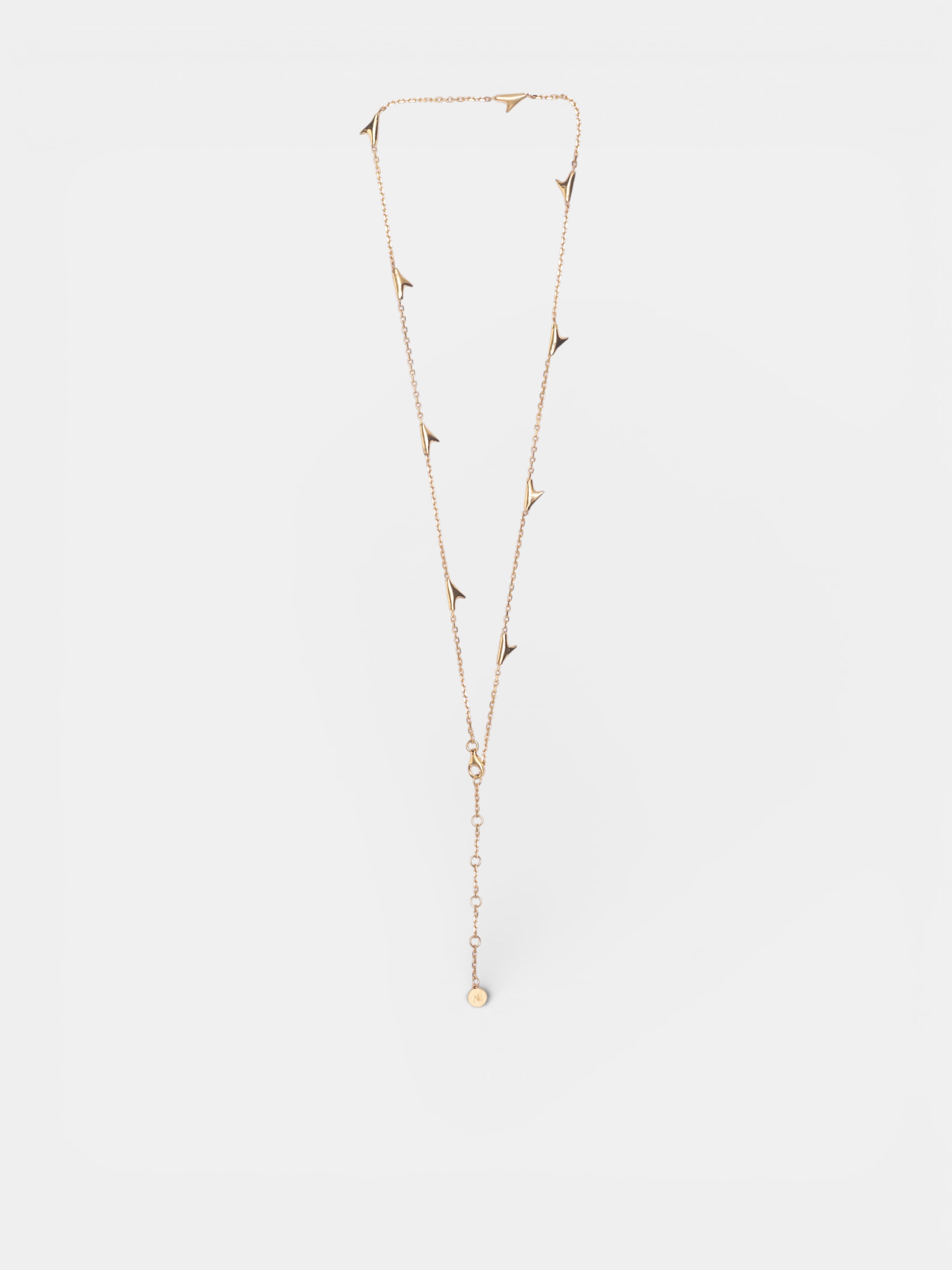Gold-Plated Chain Of Thorns Necklace (CHAINOFTHORNS-GOLD-VERMEIL)