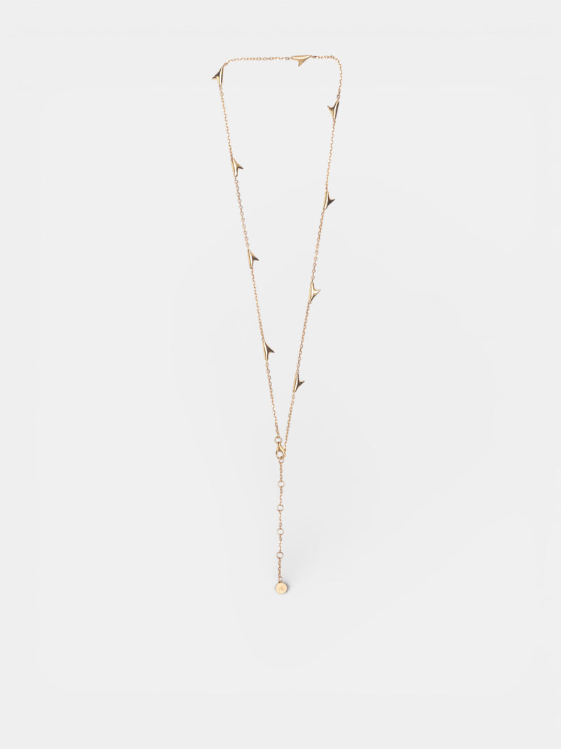 Gold-Plated Chain Of Thorns Necklace (CHAINOFTHORNS-GOLD-VERMEIL)