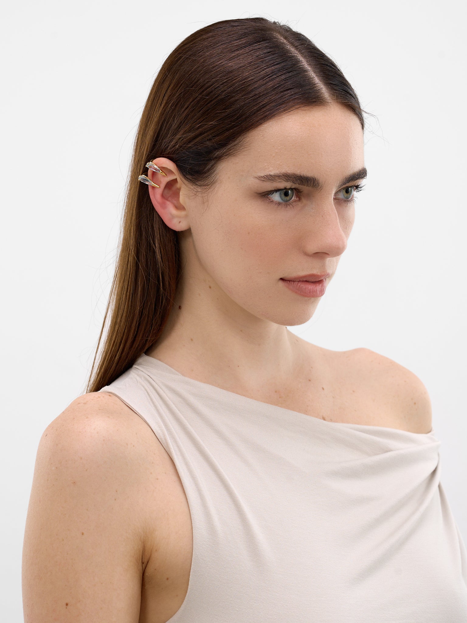 Gold Sharp Viper Mouth Ear Cuff (SHARP-VIPER-MOUTH-GOLD-VERMEIL)