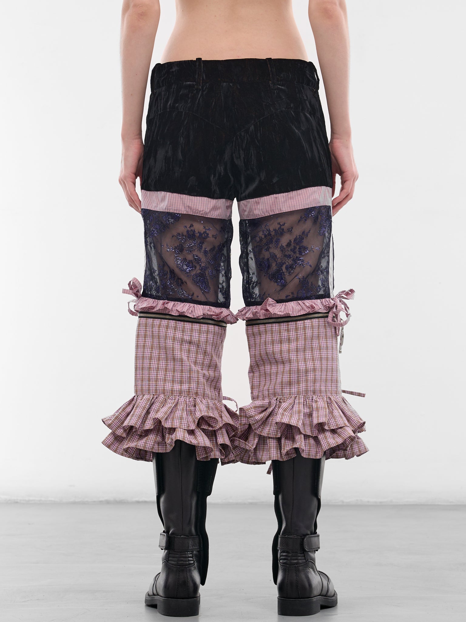 Kickfull Patchwork Hybrid Capri Pants (4163-KICKFULL-MULTI)