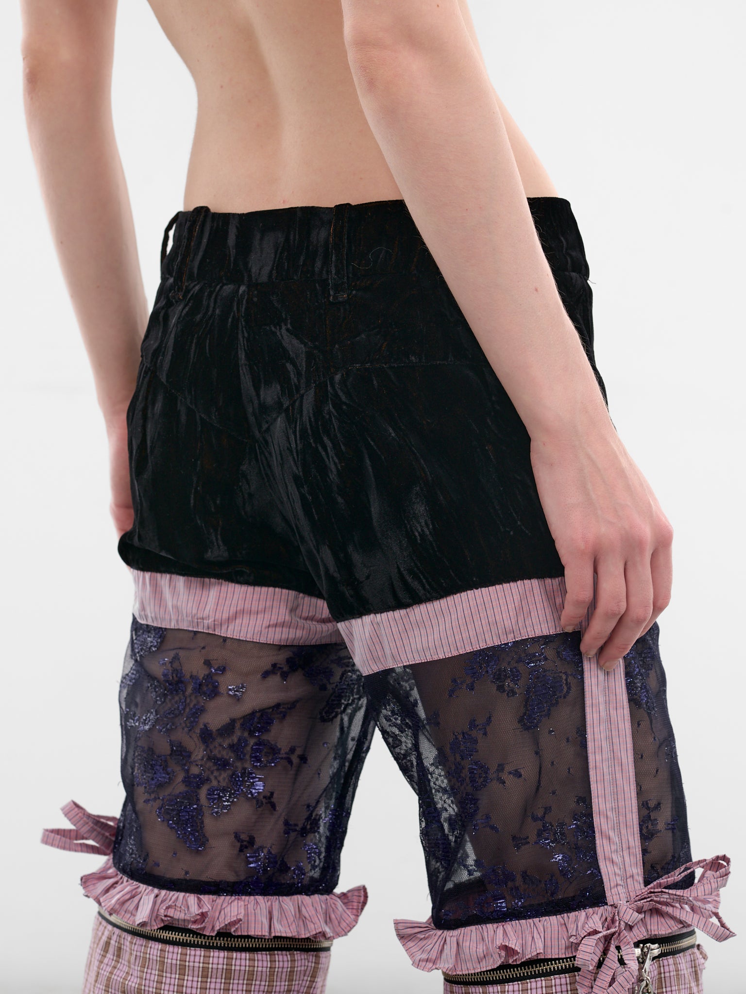 Kickfull Patchwork Hybrid Capri Pants (4163-KICKFULL-MULTI)