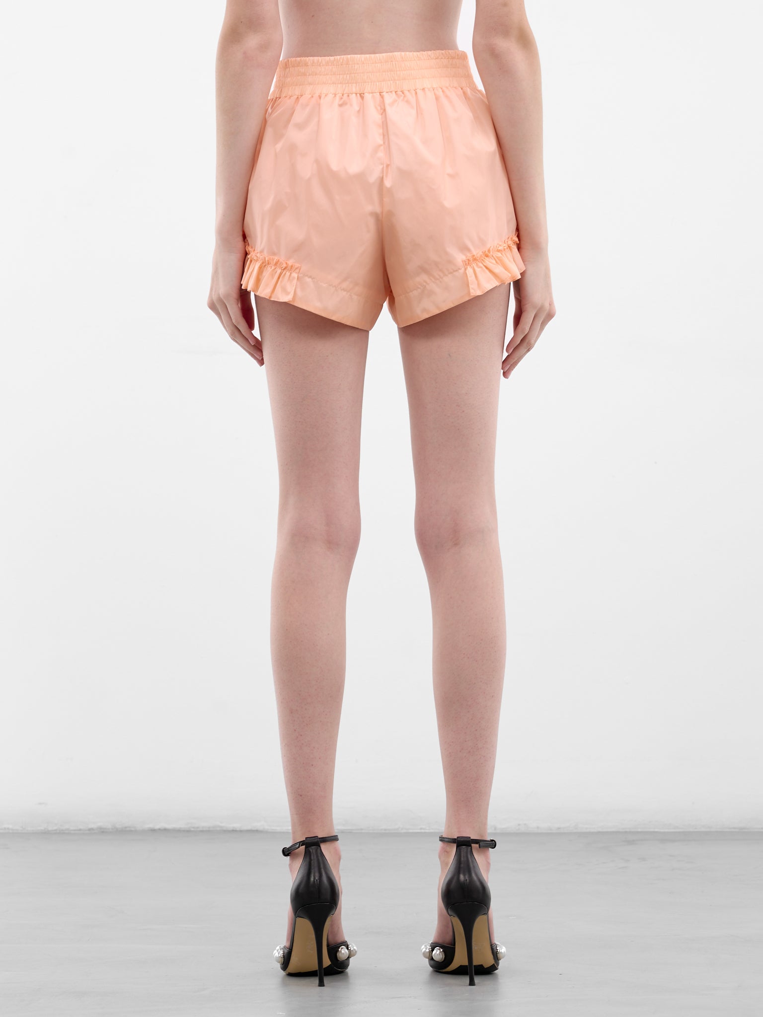 Clementine Frilled Tech Mini Shorts (4193-1067-CLEMENTINE)