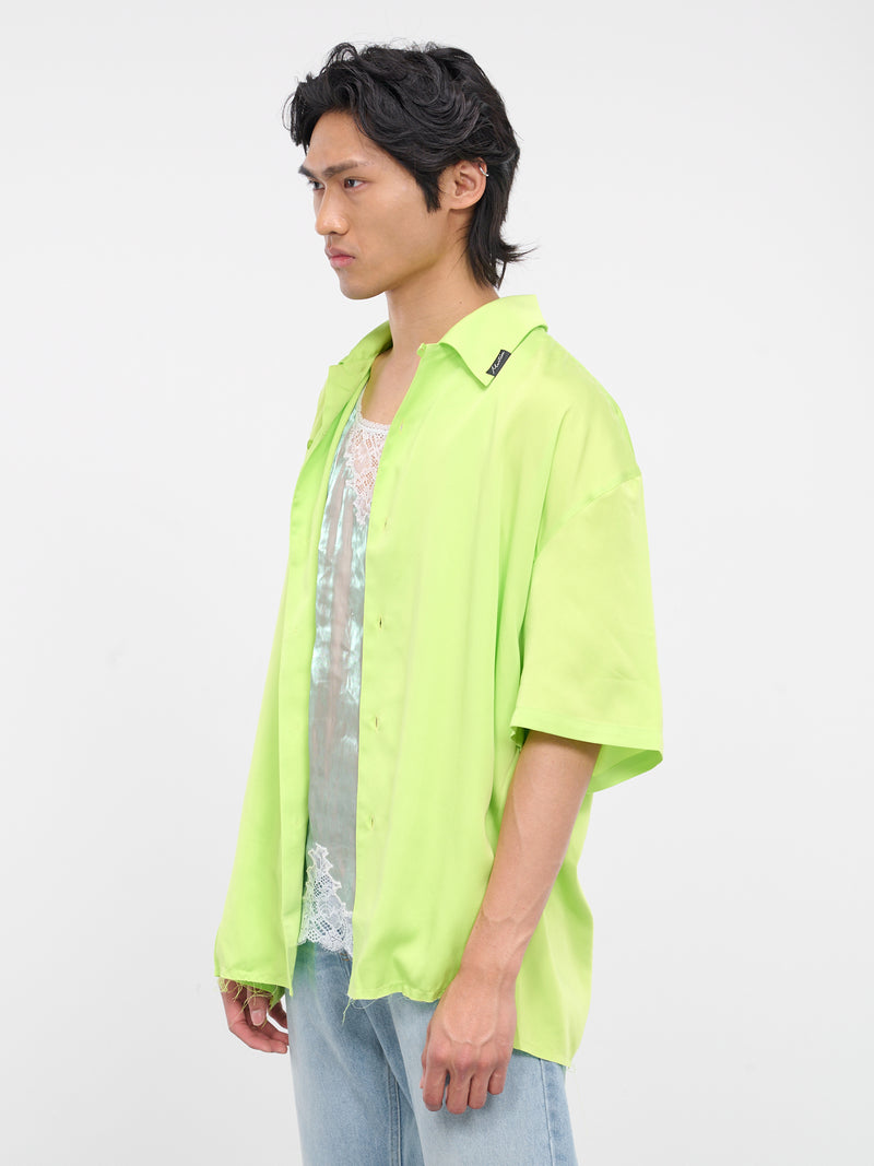 Lime Button-Up Camisole Shirt (426-LIMIRR-LIME-IRRIDESCENT)