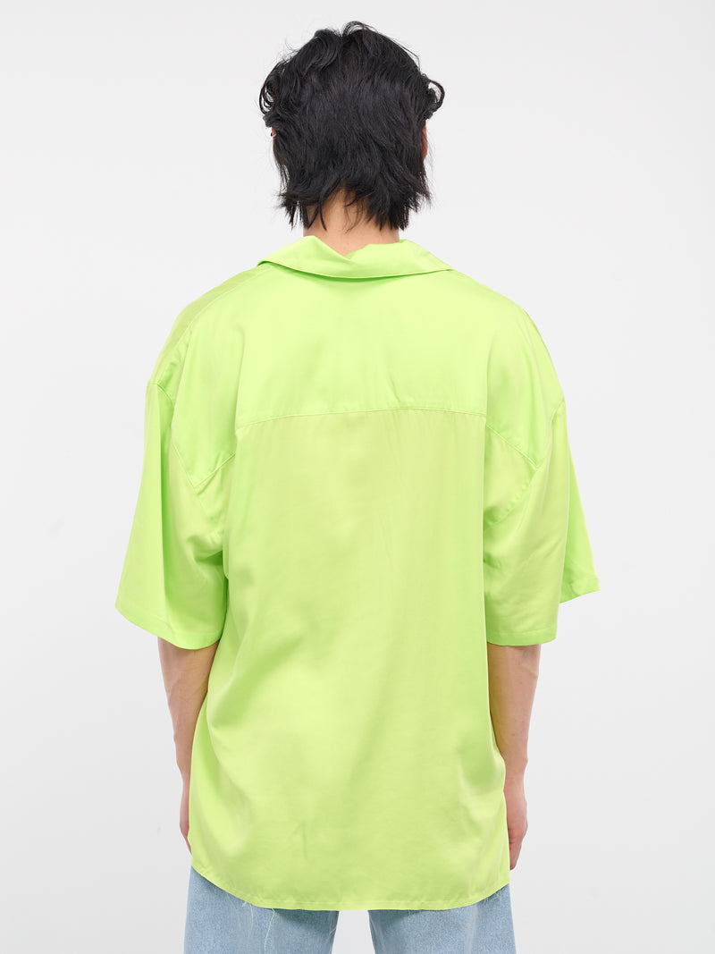 Lime Button-Up Camisole Shirt (426-LIMIRR-LIME-IRRIDESCENT)