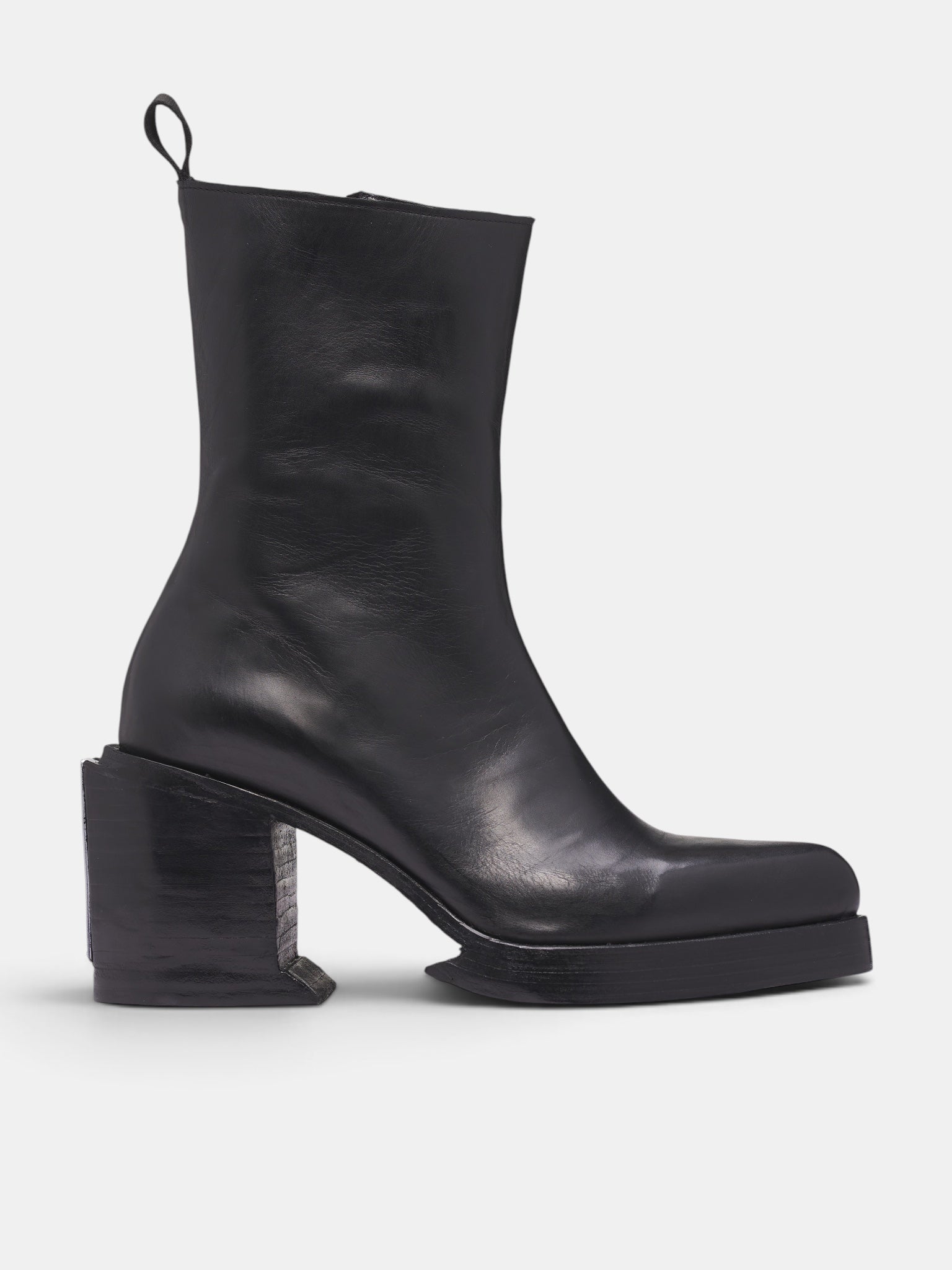 Black Leather Dagger Boots (43-DAGGER-BOOTS-BLACK)
