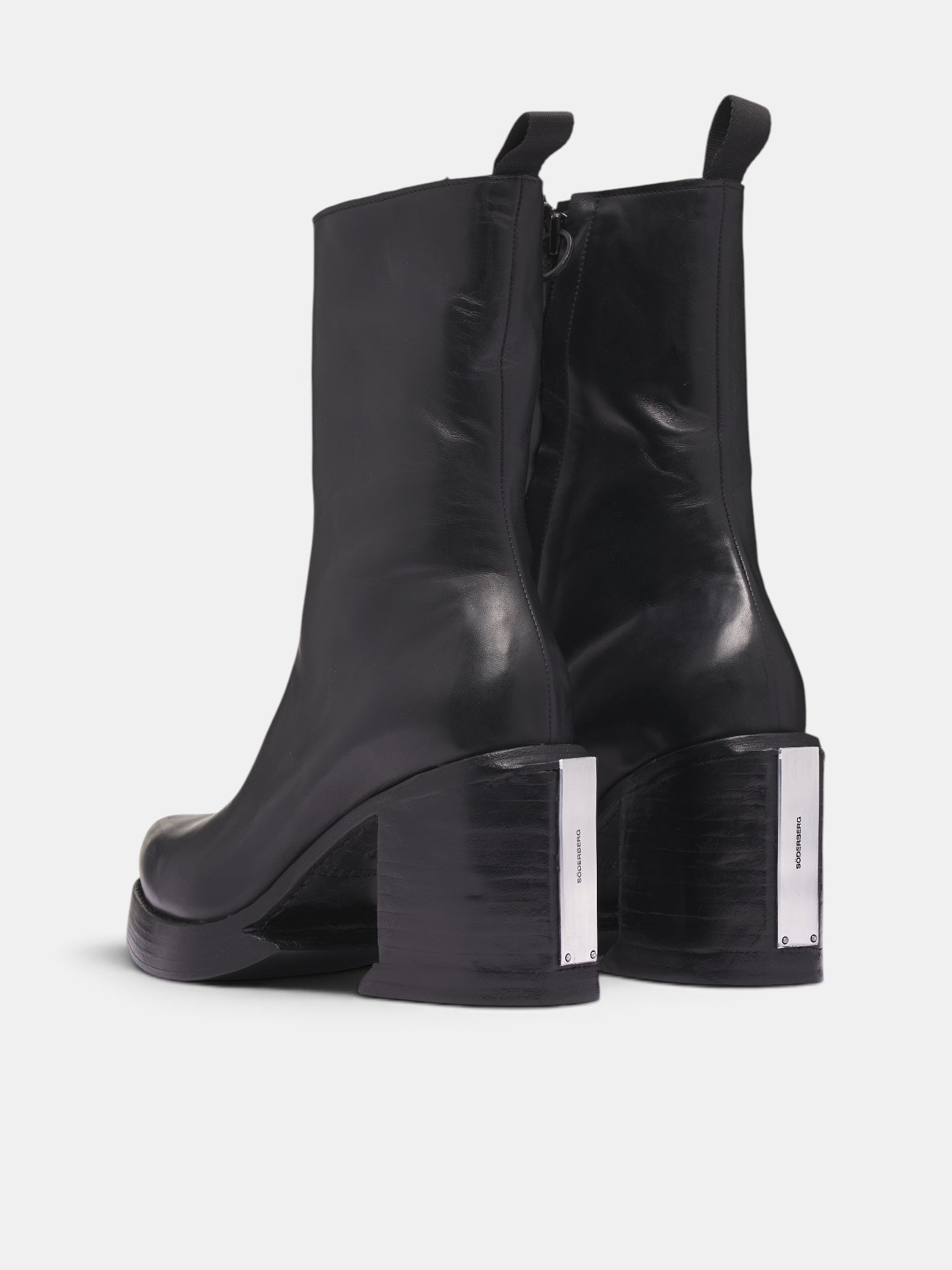 Black Leather Dagger Boots (43-DAGGER-BOOTS-BLACK)