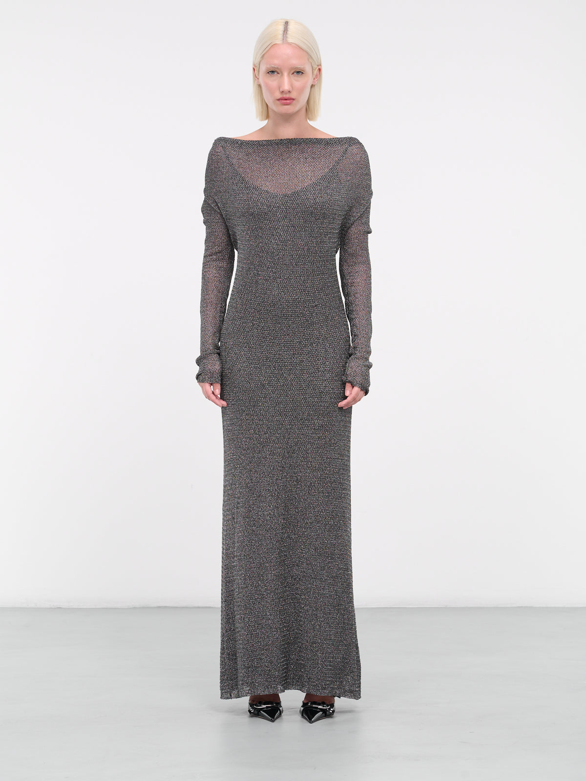 Lurex Knit Dress (4A076A-N0988-CANNA-FUCILE)