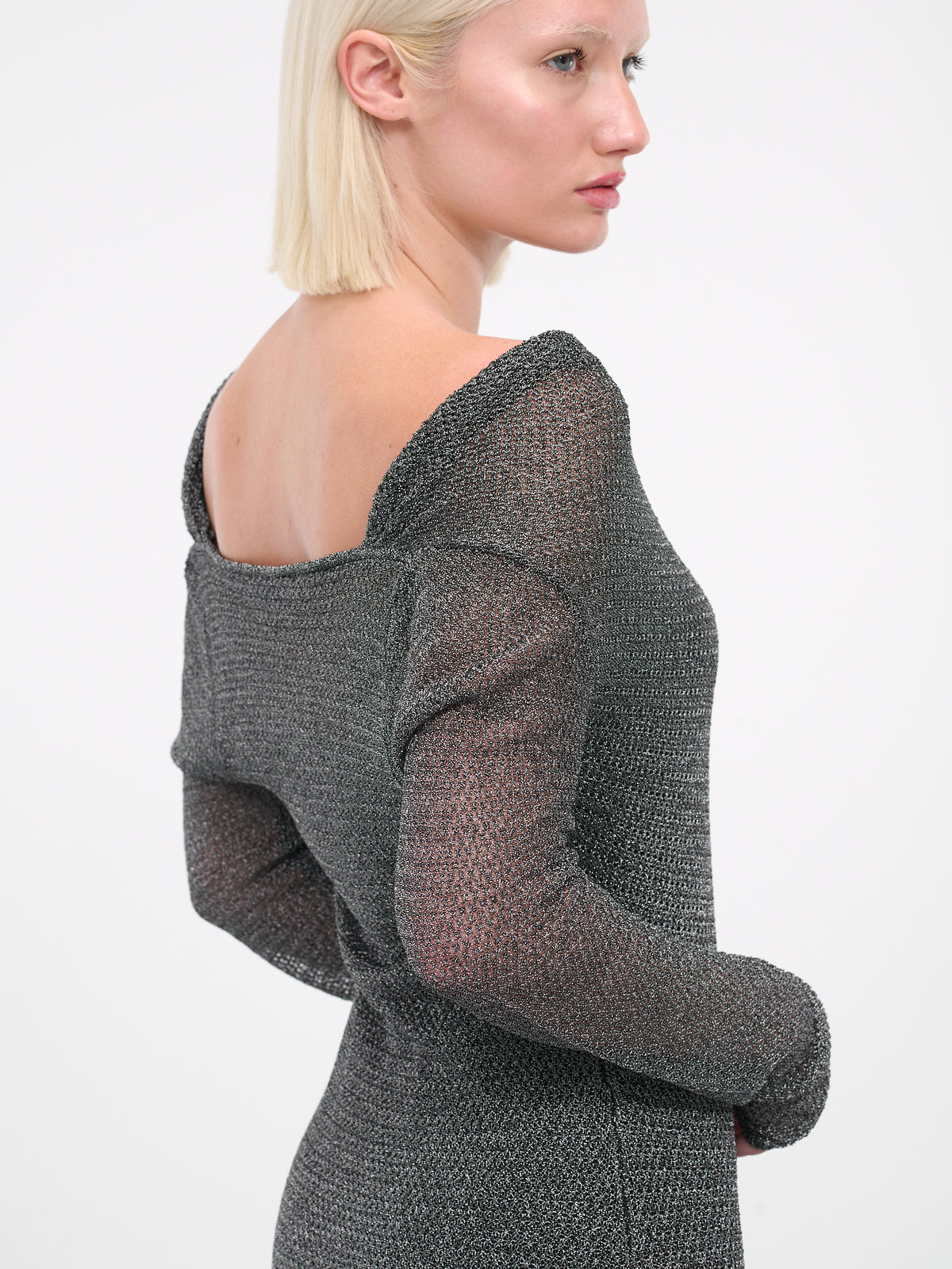Lurex Knit Dress (4A076A-N0988-CANNA-FUCILE)
