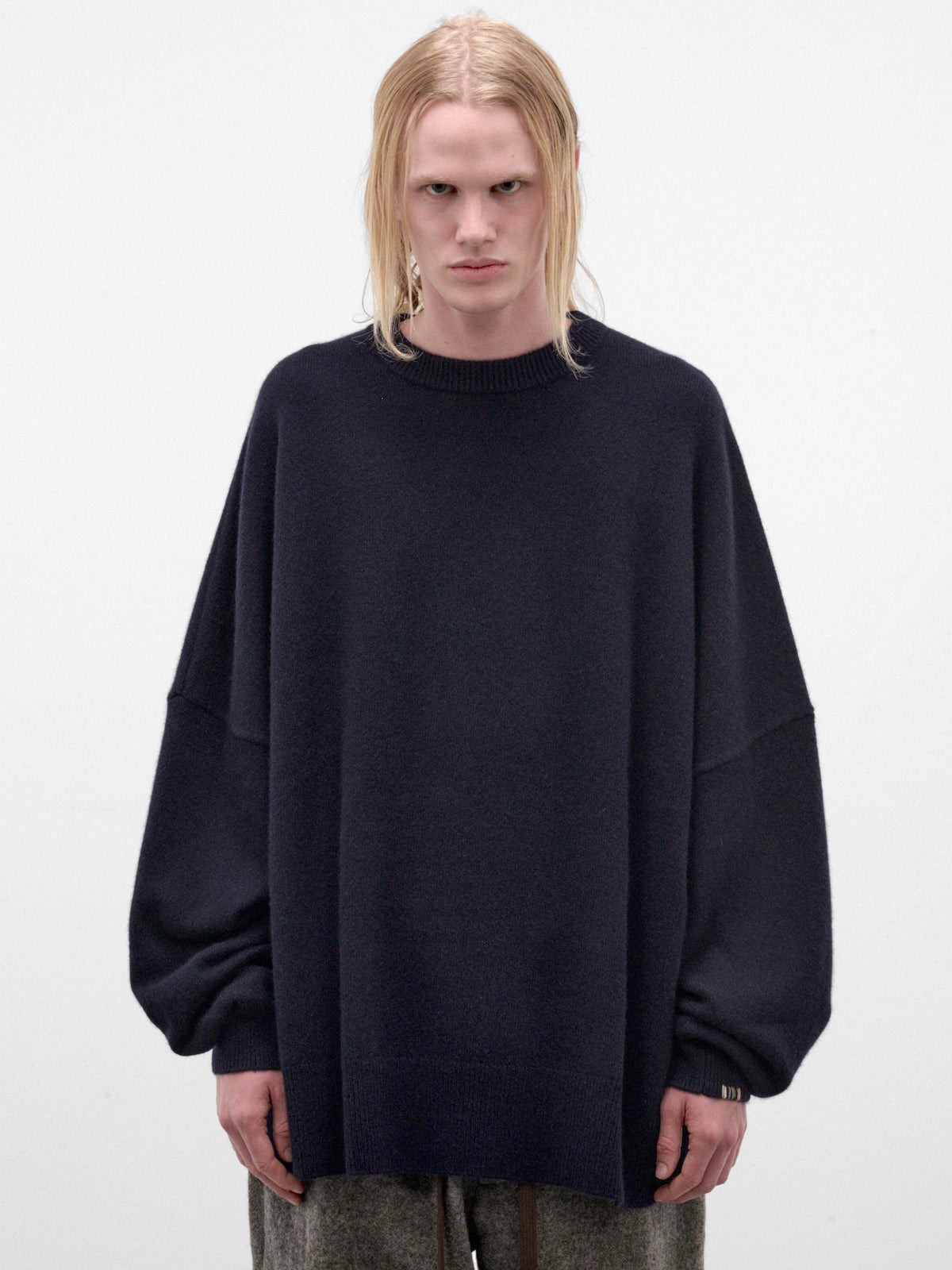 Navy Cashmere Mina Oversized Sweater (458-MINA-NAVY)