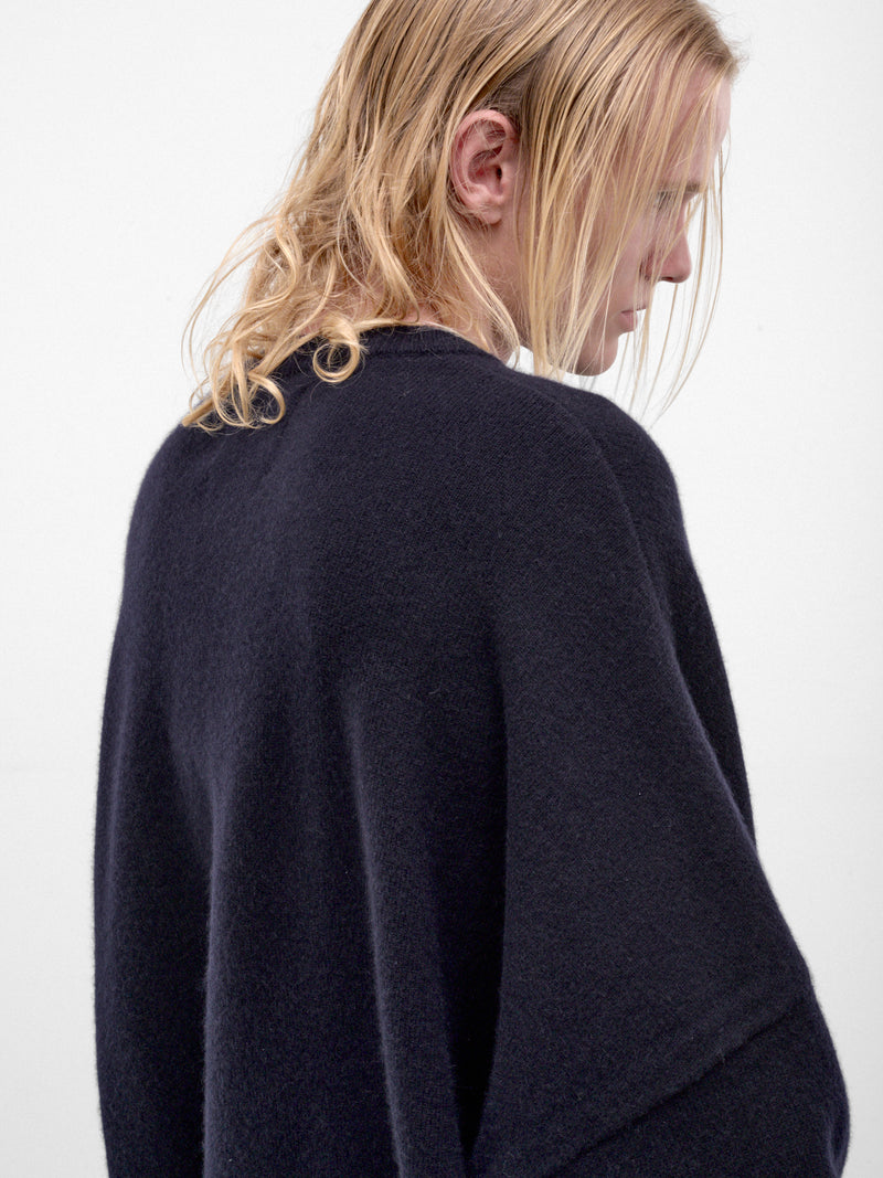Navy Cashmere Mina Oversized Sweater (458-MINA-NAVY)