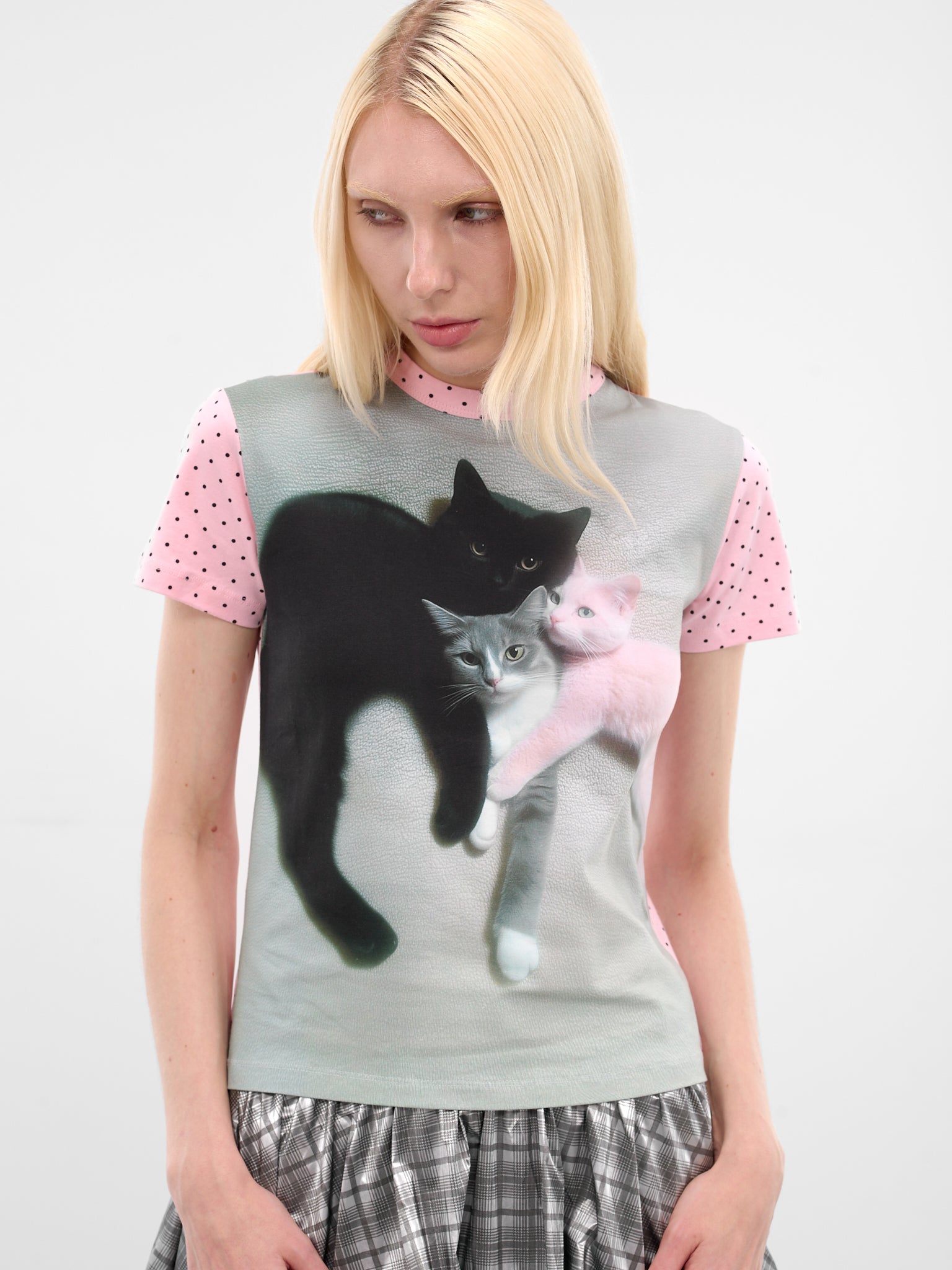 Kitten Trio Print Baby Tee (46-KITTEN-TRIO-MULTICOLOR)