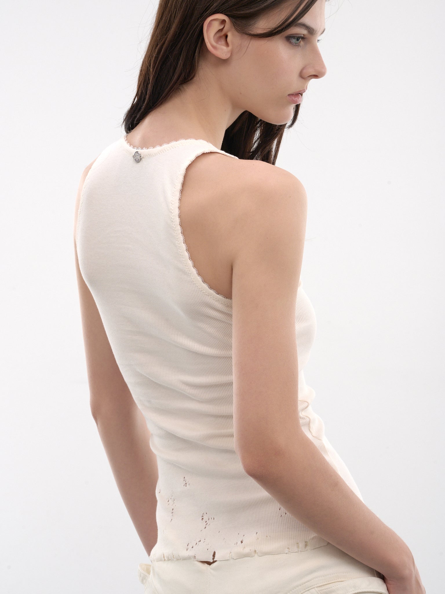 White Distressed Tank Top (47-DISTRESSED-TANK-TOP-WHITE)