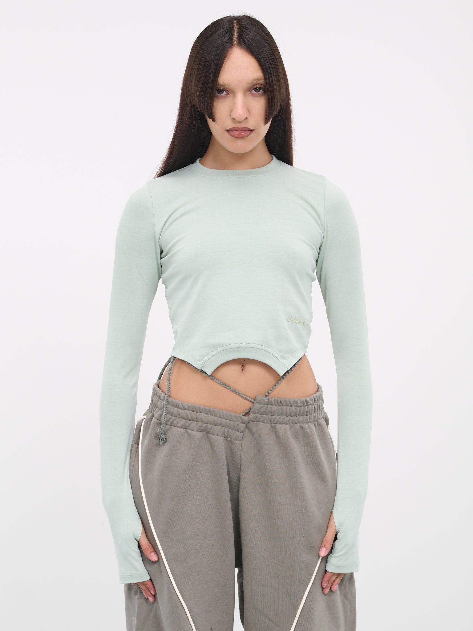 Overturned Long Sleeve (475-609-SAGE-GREEN)