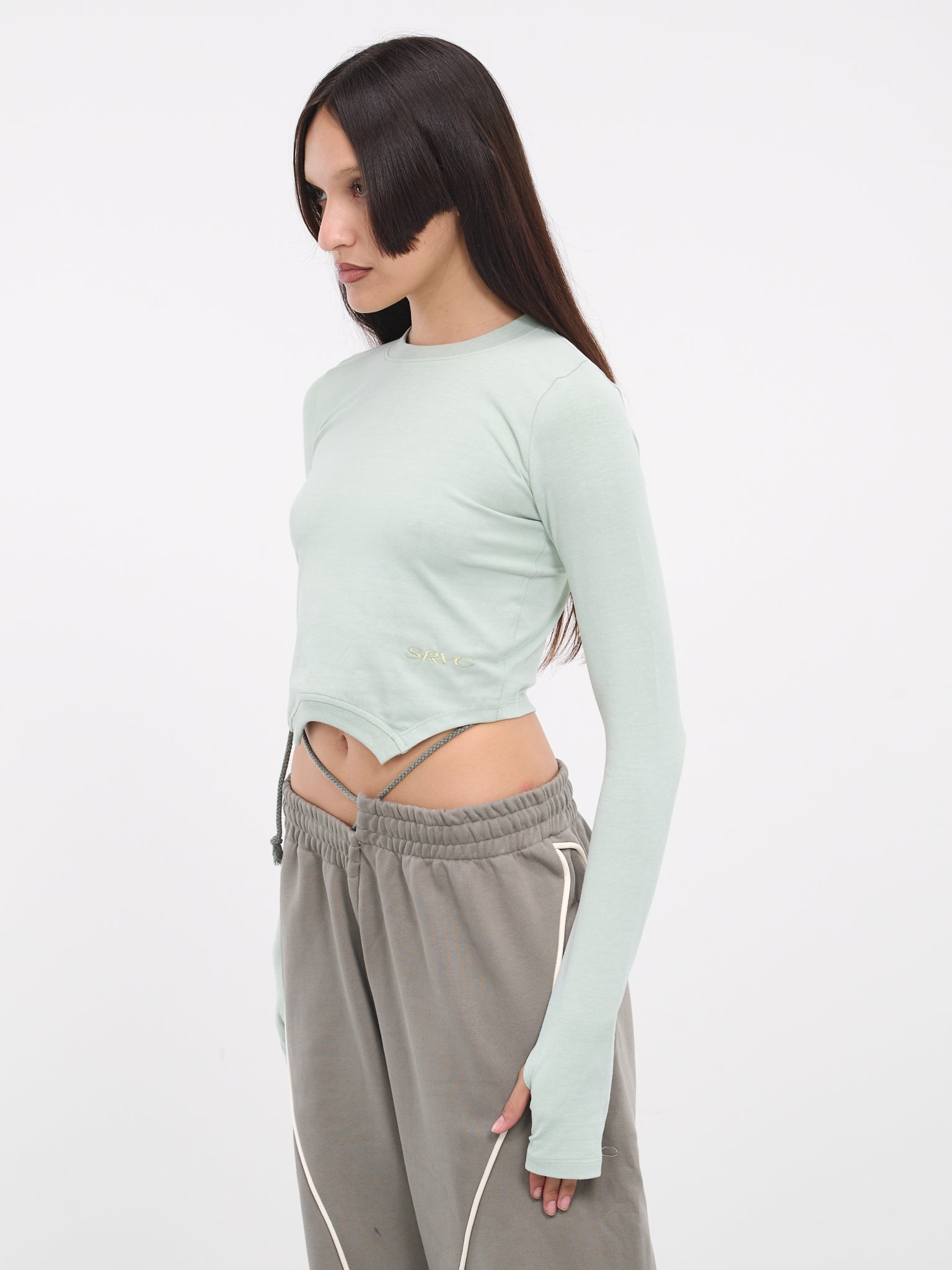 Overturned Long Sleeve (475-609-SAGE-GREEN)