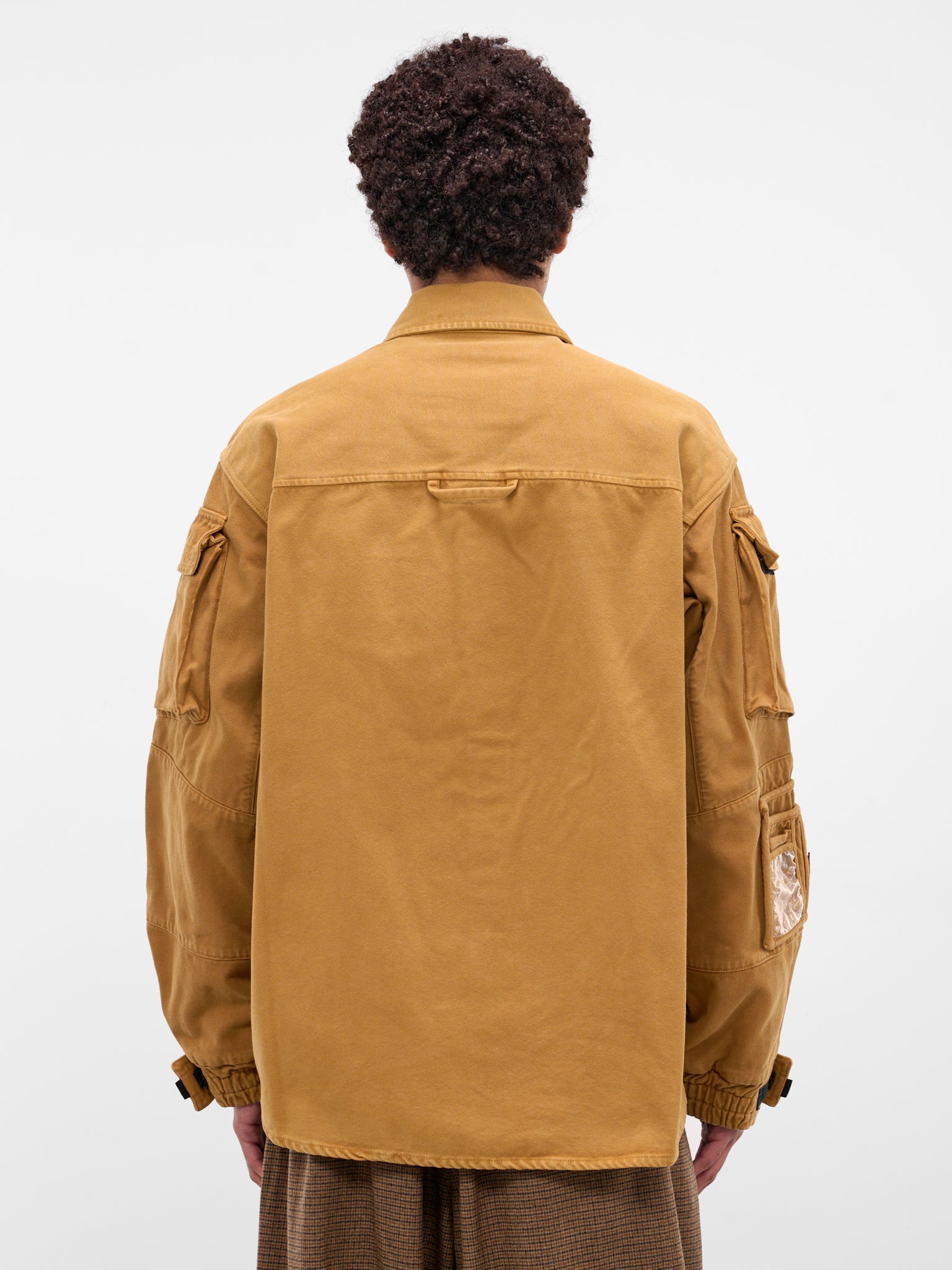 Brown Cotton Utility Shirt (475WP22718-BROWN)