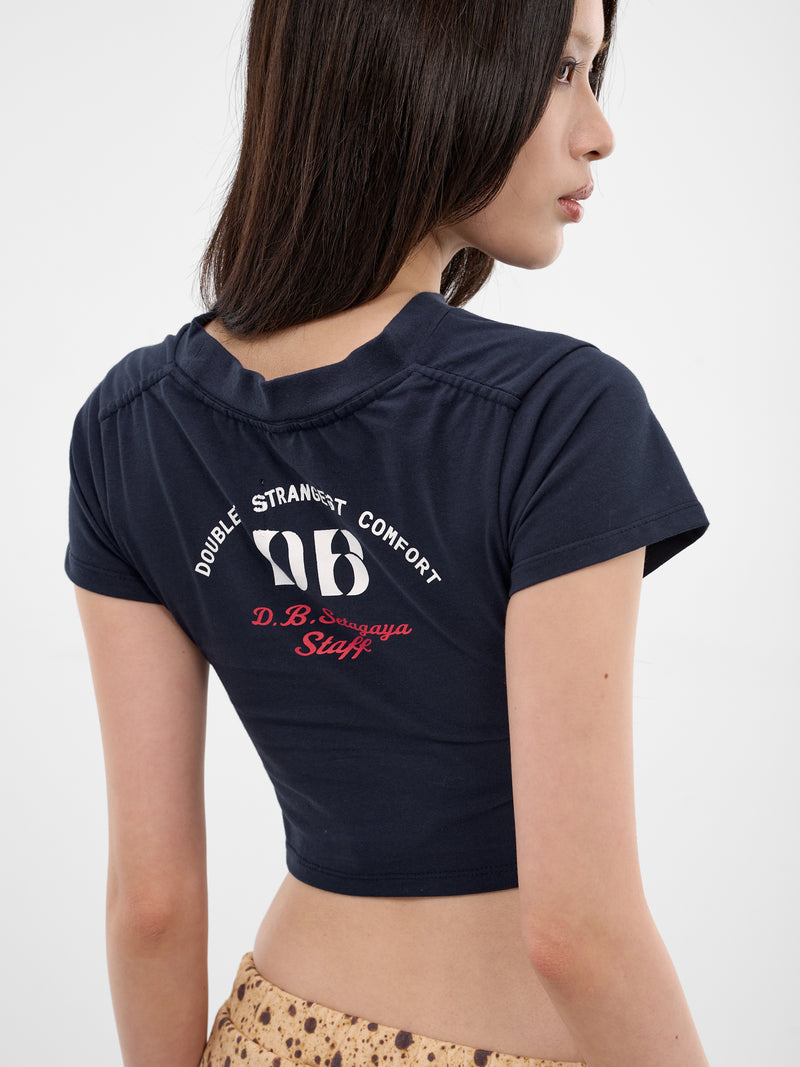 DOUBLET Logo Graphic Cropped Tee | H.Lorenzo - detail 2