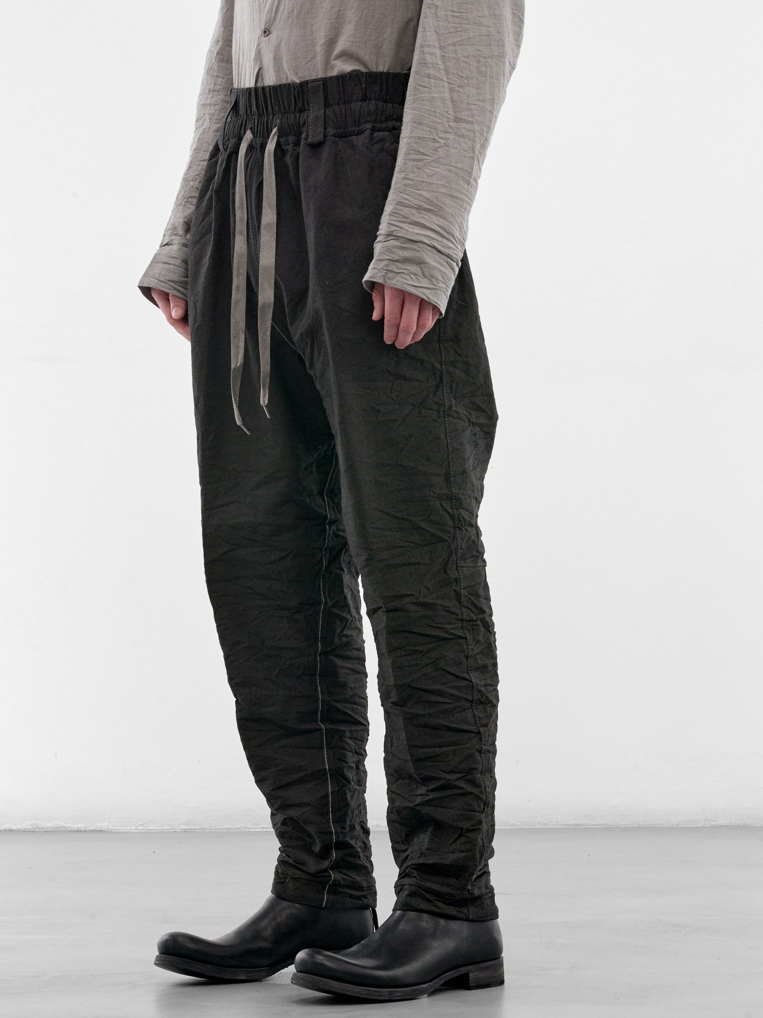 Olive DNA Paper Twill Trousers (4922-OLIVE-BLACK)