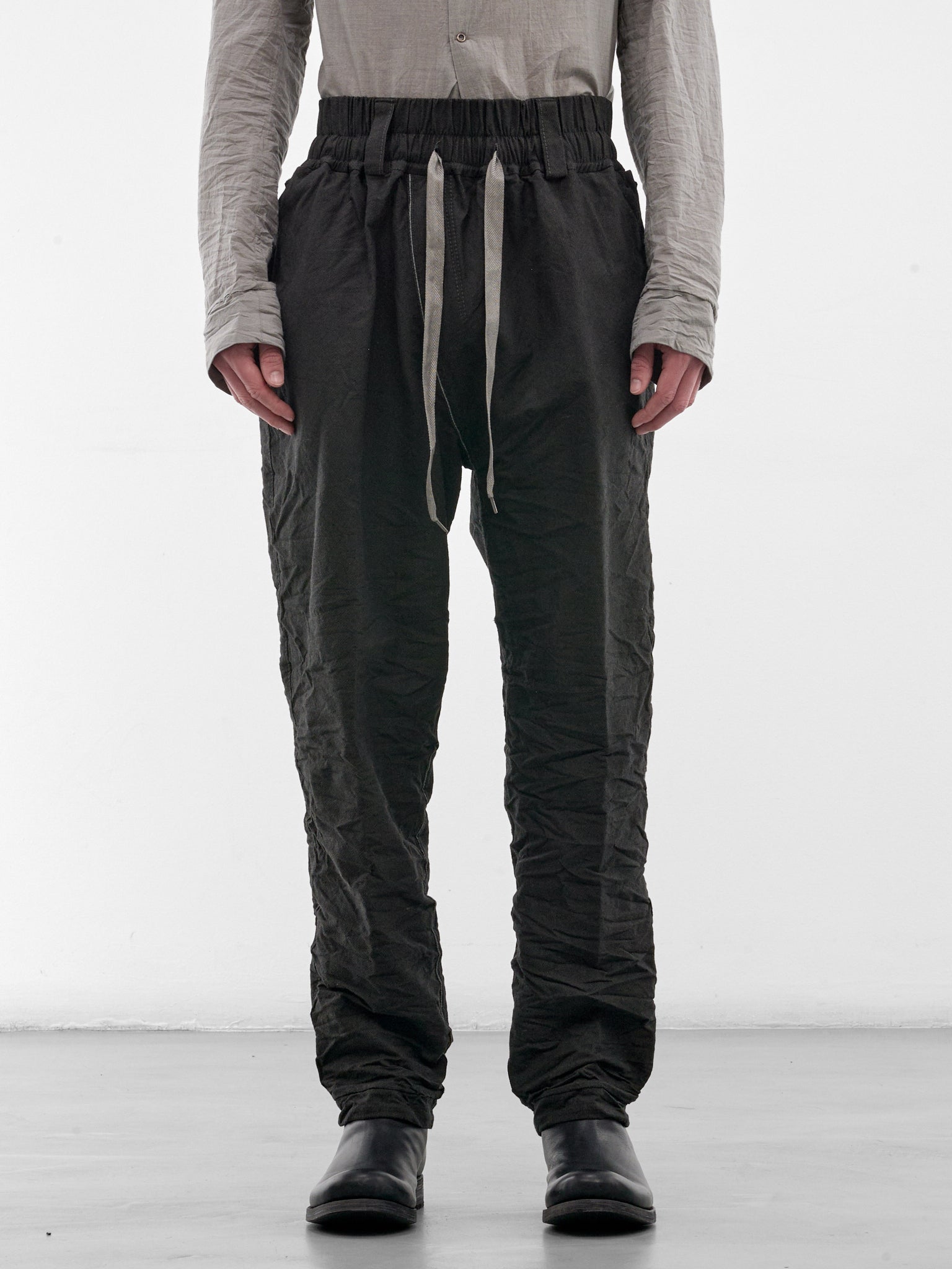 Olive DNA Paper Twill Trousers (4922-OLIVE-BLACK)
