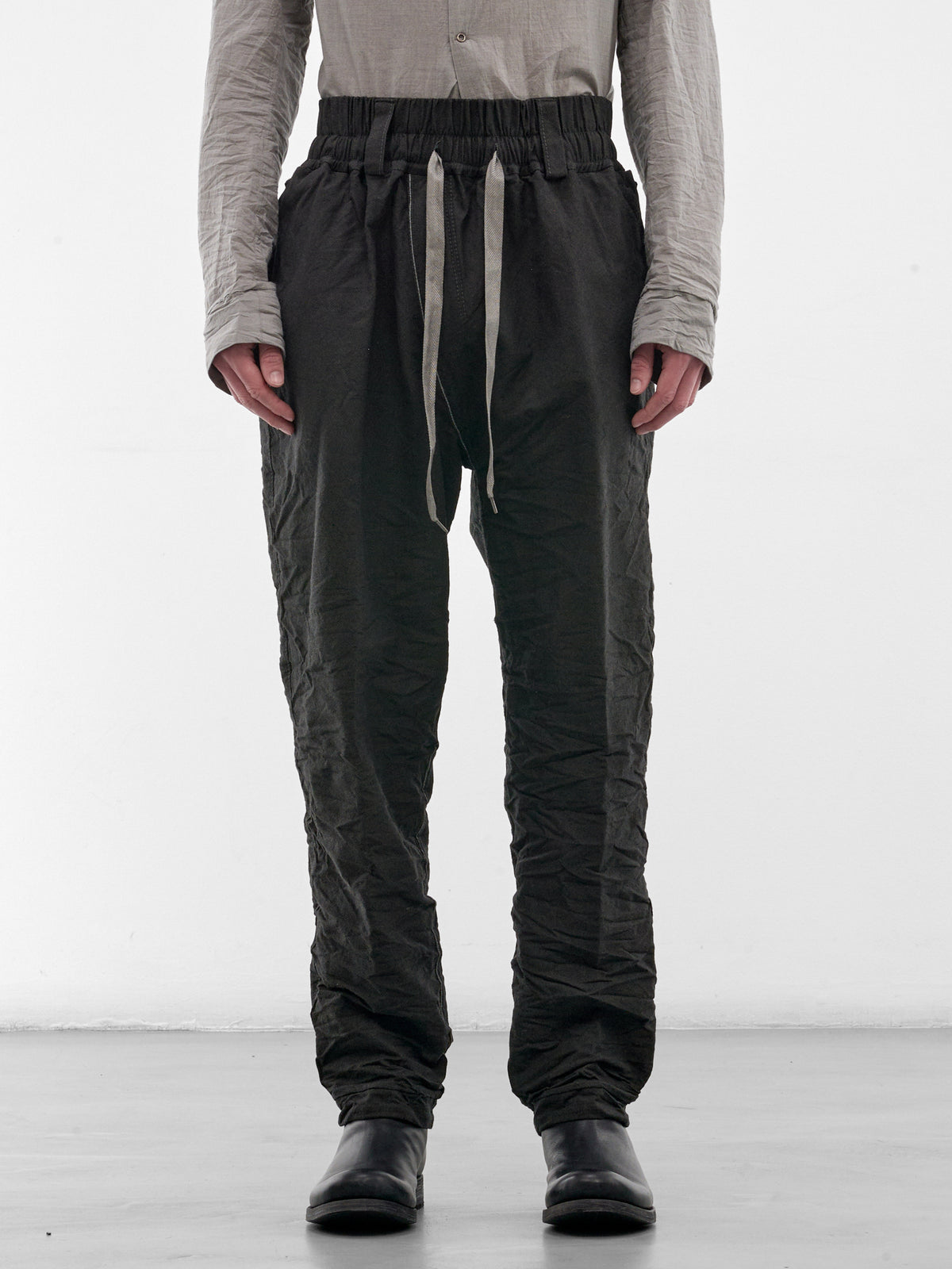 Olive DNA Paper Twill Trousers (4922-OLIVE-BLACK)