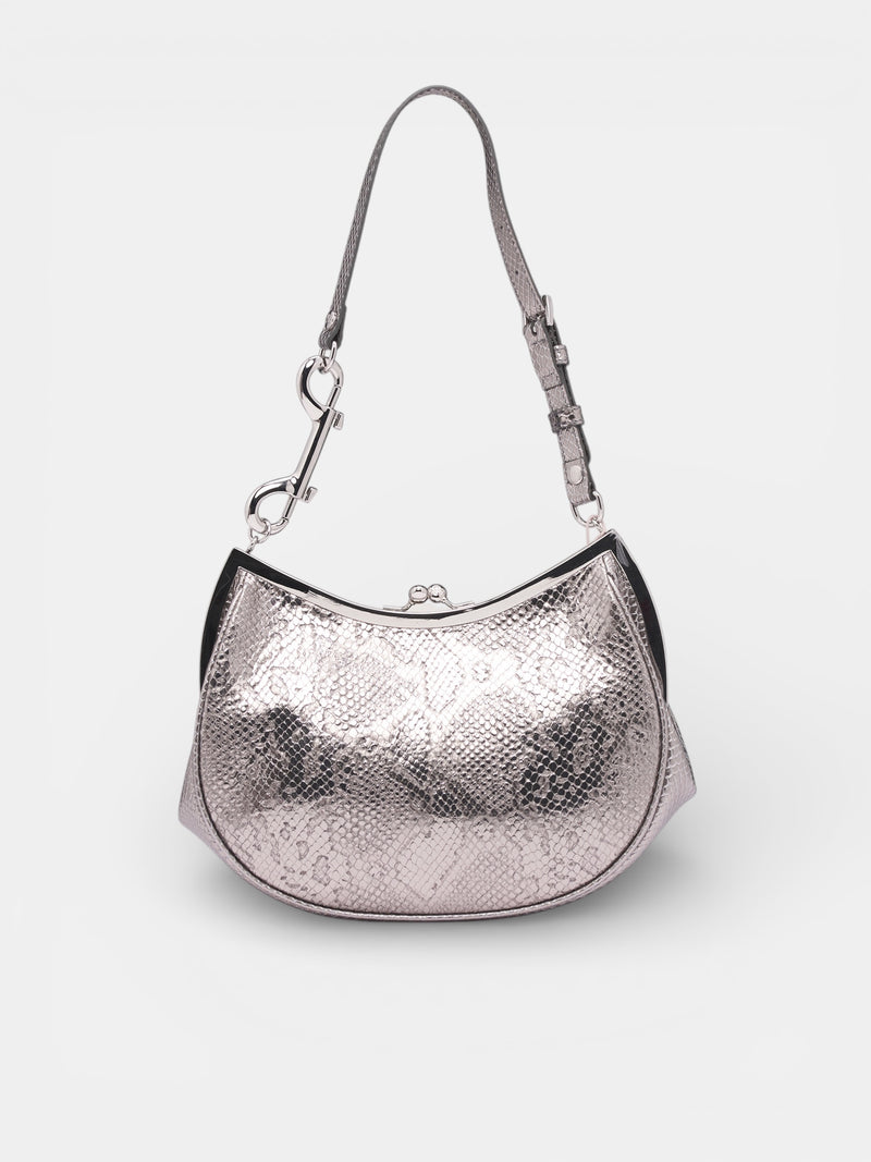 Silver Iron Charms Frame Purse (4B01000PW-L00D6-IRON-CHARMS)