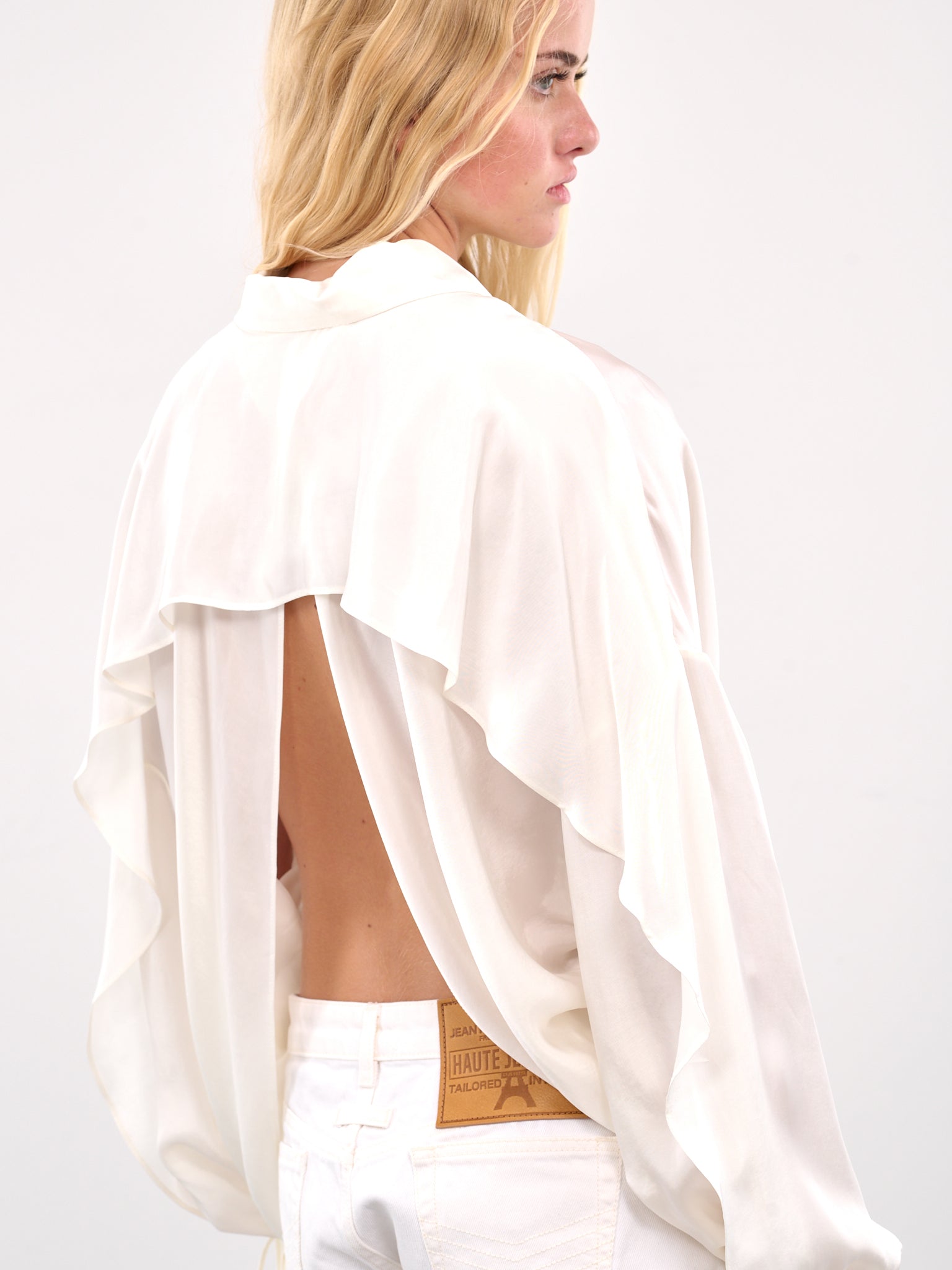 Draped Blouse (4C136A-N0108-BUTTER)
