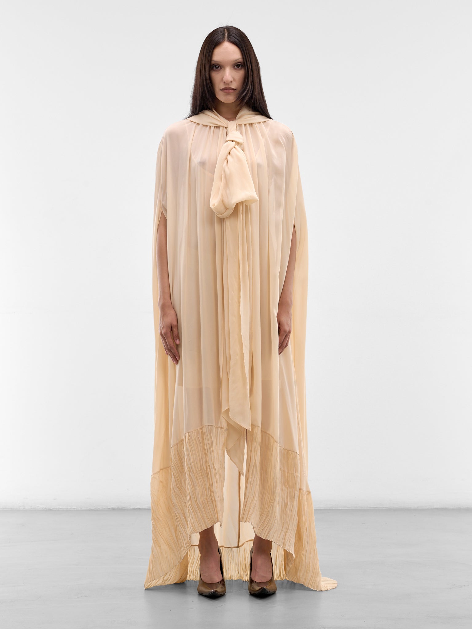 BLUMARINE Draped Cape Top | H.Lorenzo - front