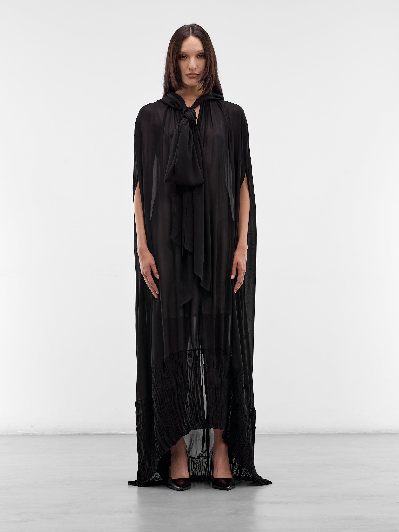 BLUMARINE Draped Cape Top | H.Lorenzo - front