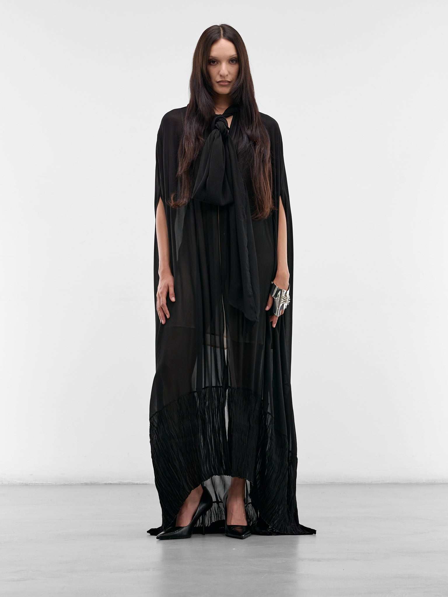 BLUMARINE Draped Cape Top | H.Lorenzo - styled