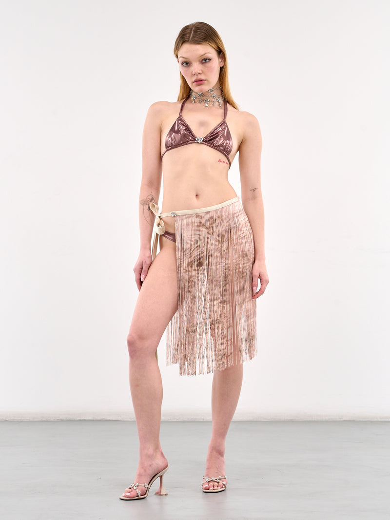 Laminated Bikini Bottom (4D014A-N0827-COOKIE)