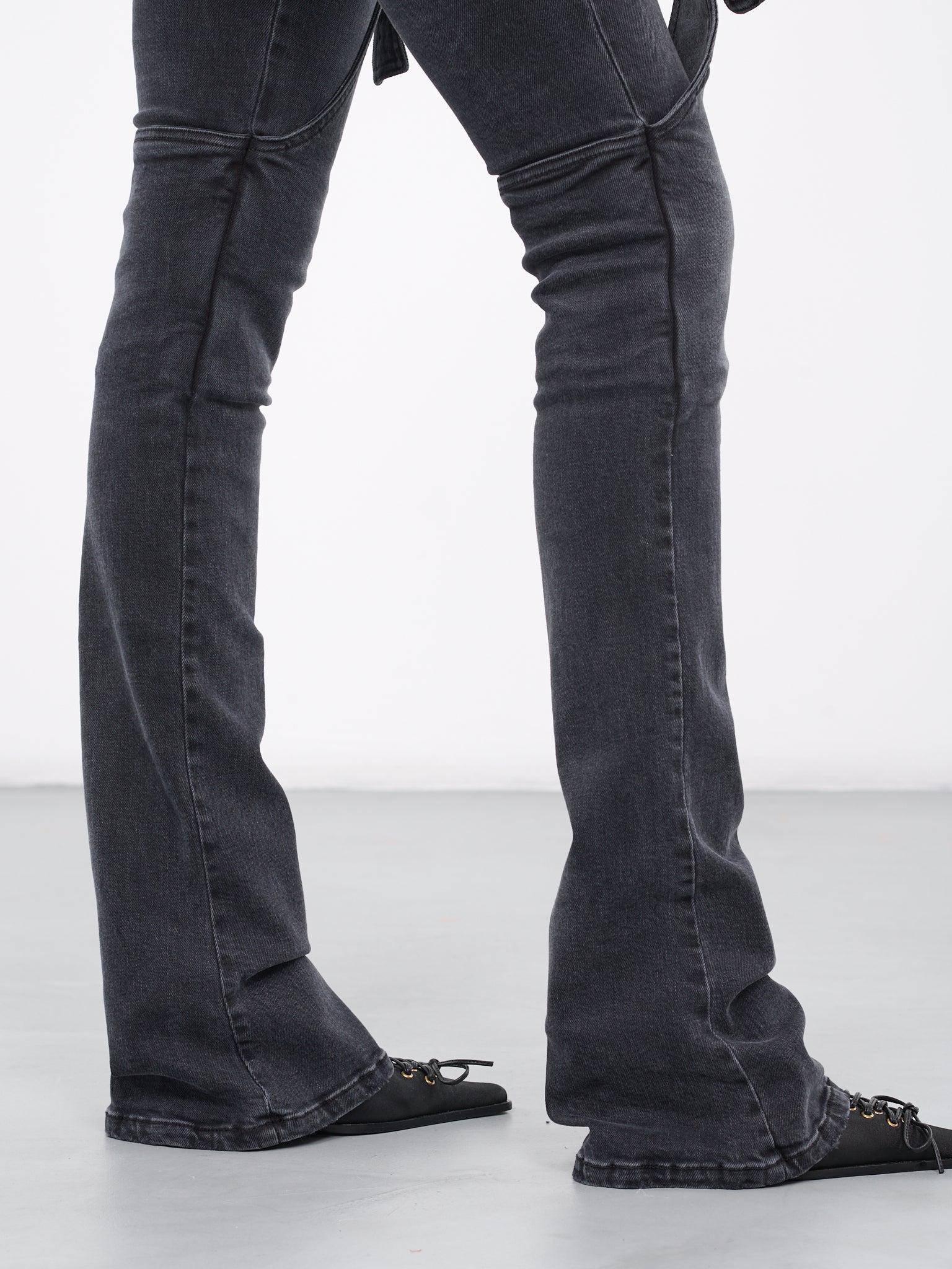 Boyfriend Buckle Jeans (4J039A-D9888-CANNA-FUCILE)