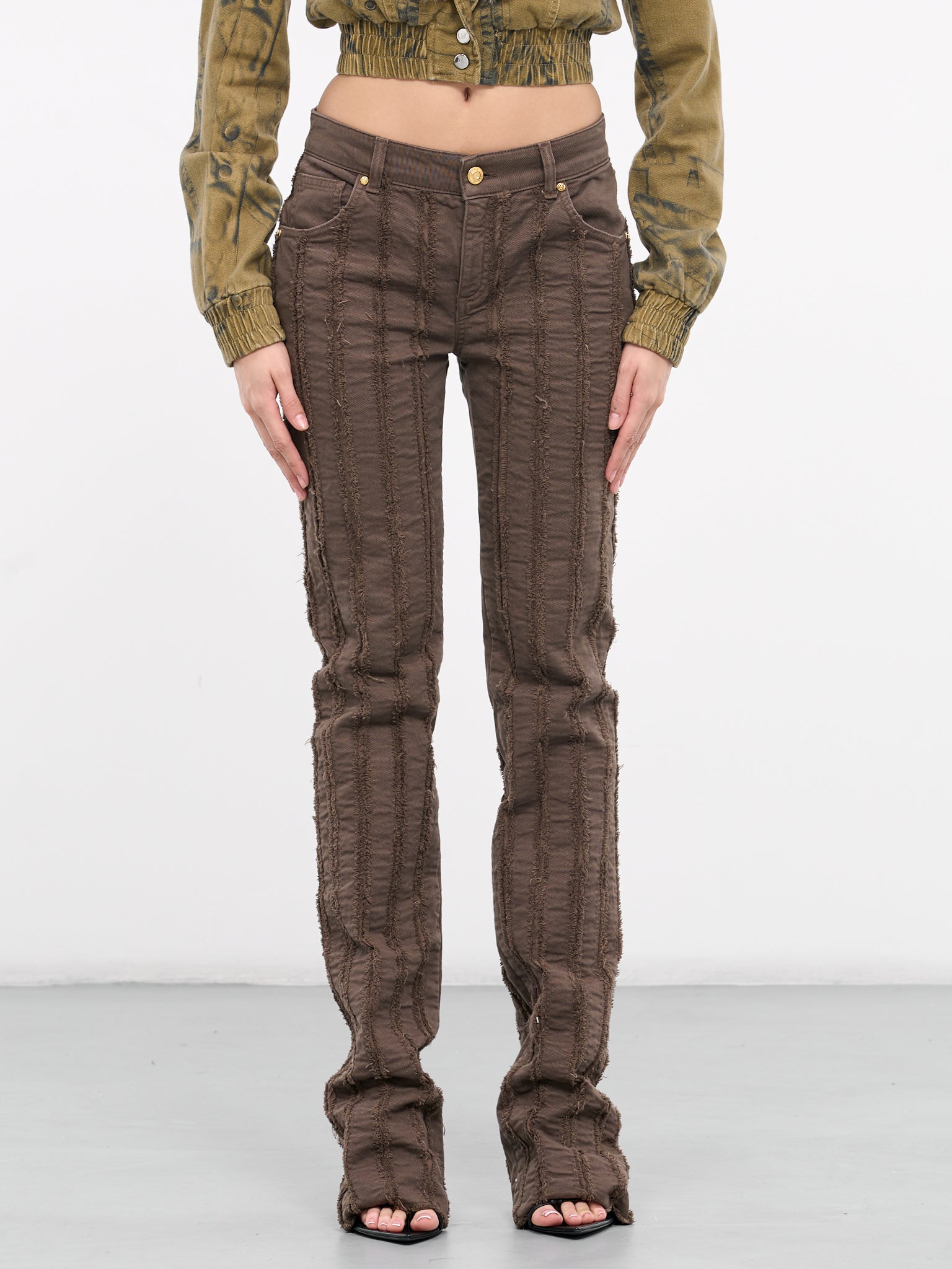 Decorated Pants (4J054A-D0566-MUD)