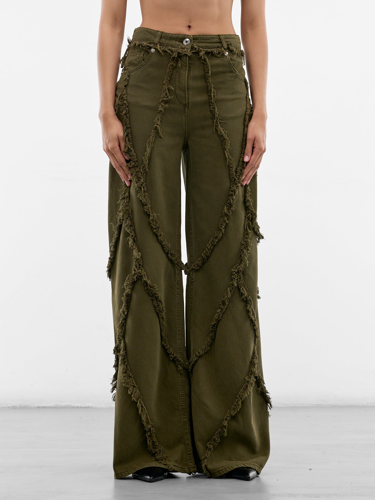 BLUMARINE Distressed Boyfriend Jeans | H.Lorenzo - front