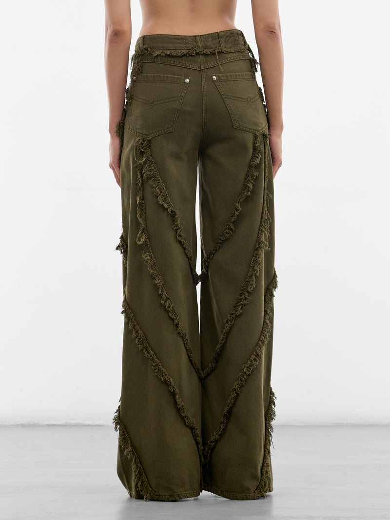 BLUMARINE Distressed Boyfriend Jeans | H.Lorenzo - back