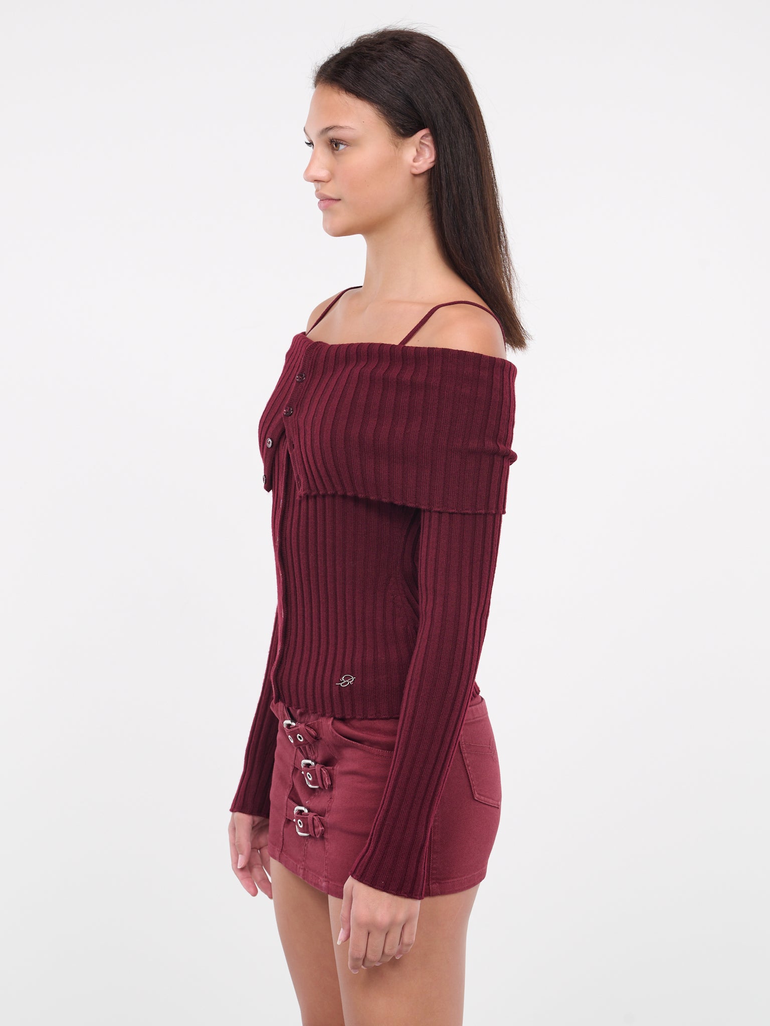 Off-Shoulder Sweater (4M034A-N0745-PORT-ROYALE)