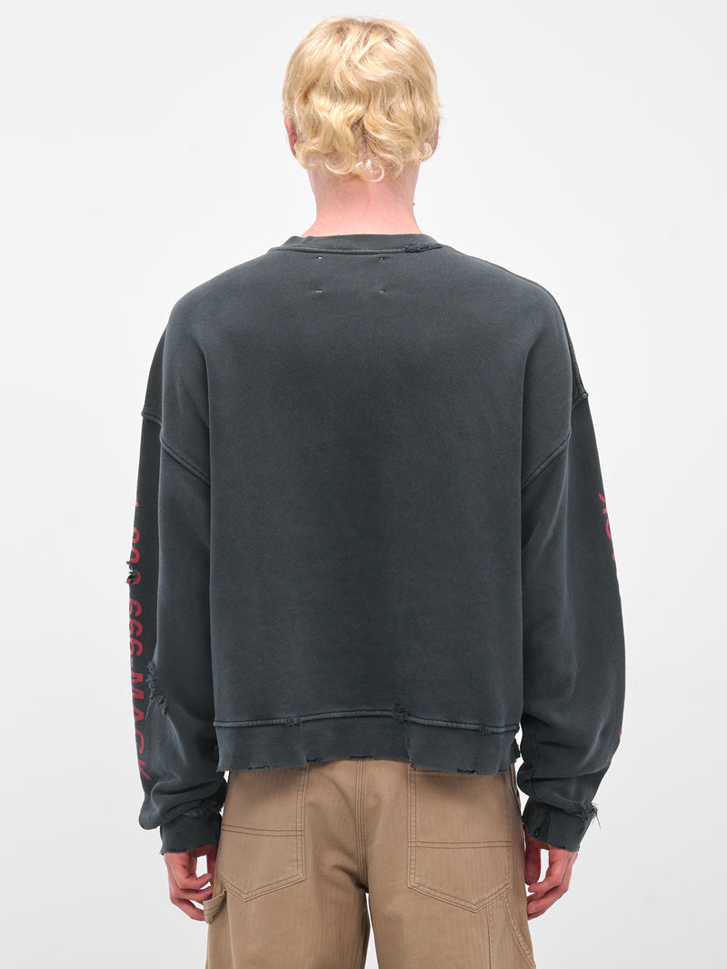 Black 'Cast-A-Spell' Graphic Crewneck (4U0011Q3009VBK-BLACK)