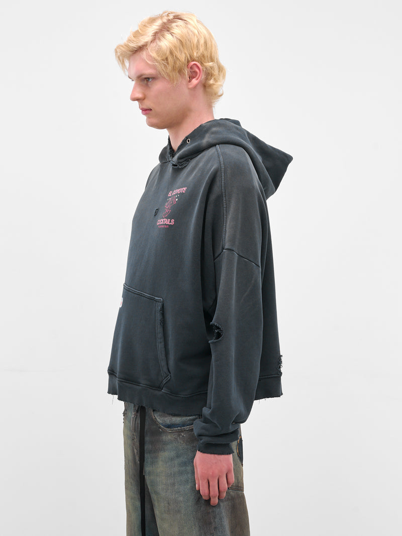 Black 'Valley Of Dolls' Graphic Hoodie (4U001Q3009VBK-BLACK)