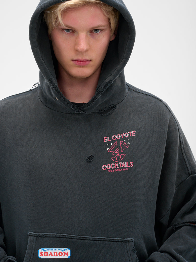 Black 'Valley Of Dolls' Graphic Hoodie (4U001Q3009VBK-BLACK)