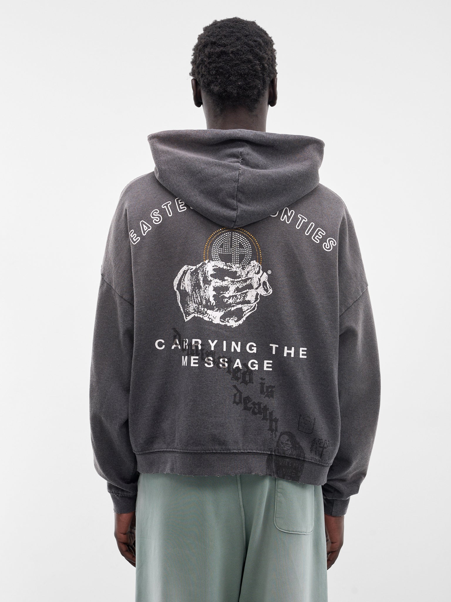 Carrying The Message Zip Hoodie (4U003Q1010-BLACK)