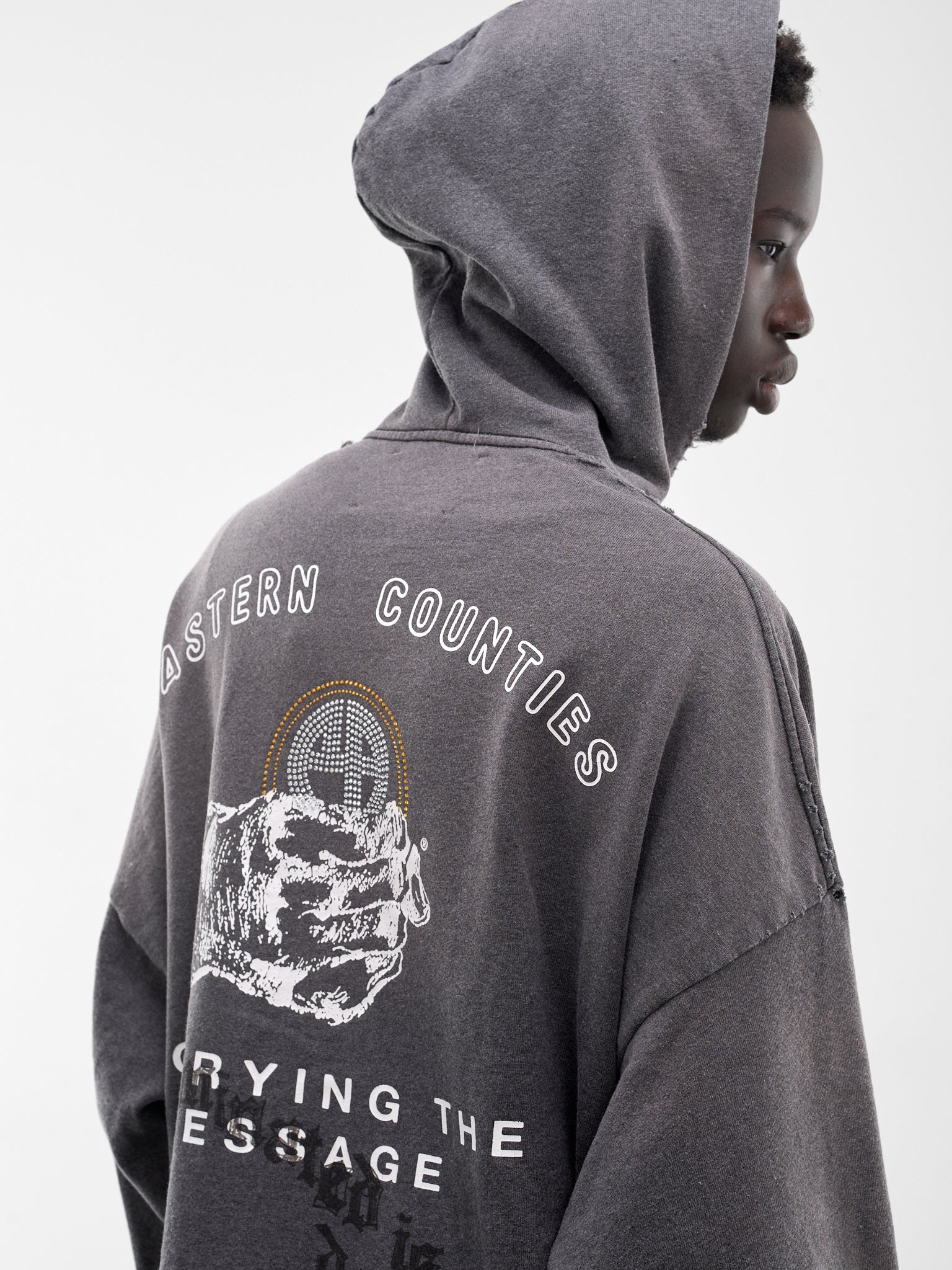 Carrying The Message Zip Hoodie (4U003Q1010-BLACK)