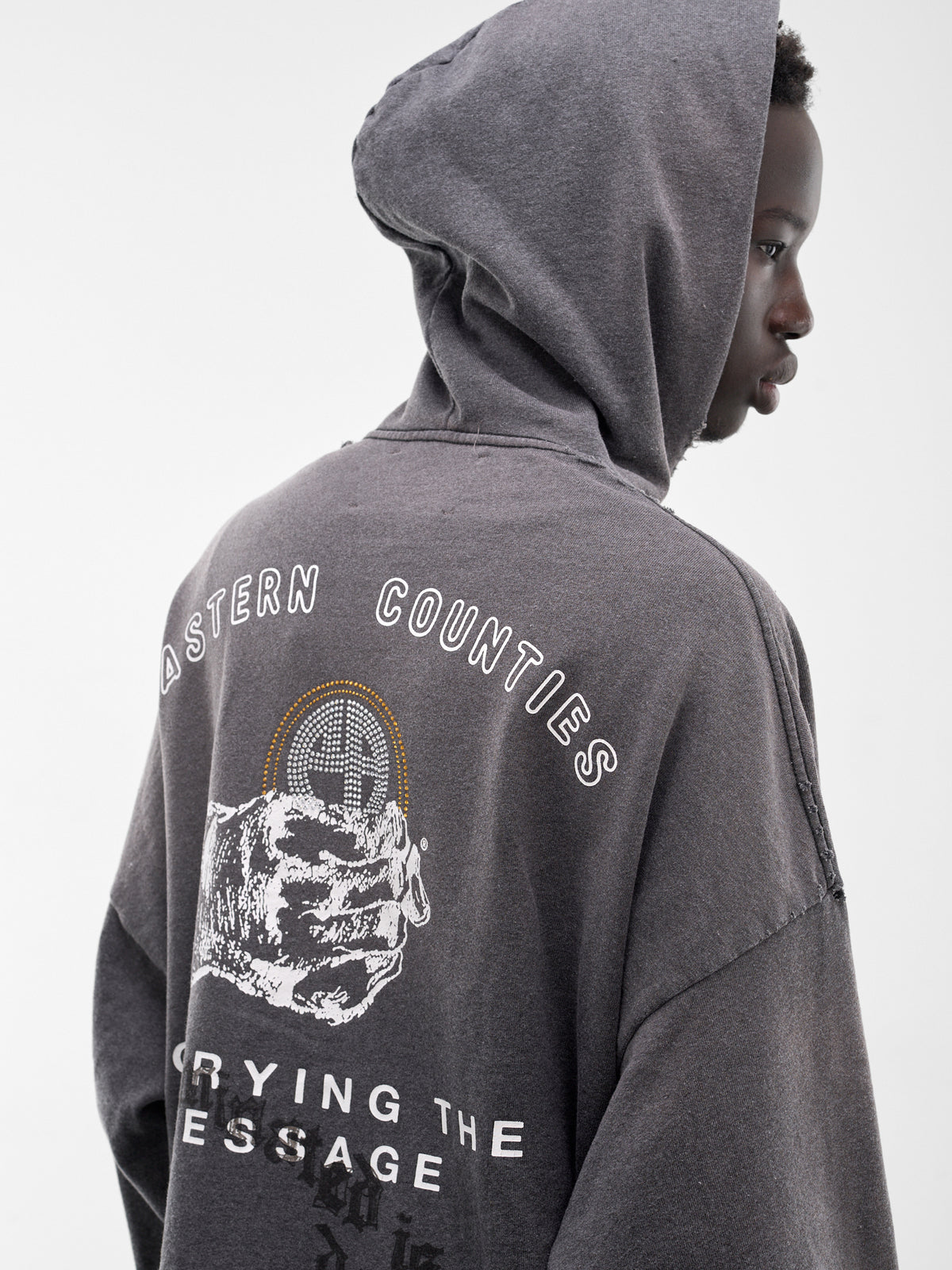 Carrying The Message Zip Hoodie (4U003Q1010-BLACK)