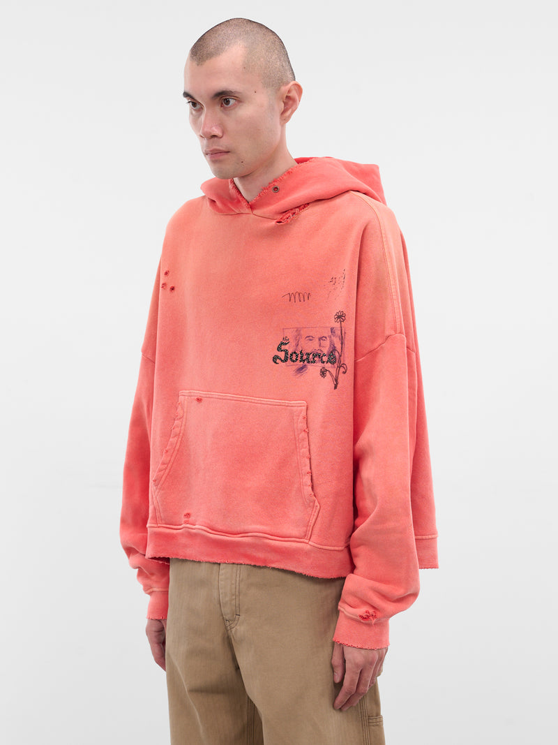 Orange Source Family Graphic Hoodie (4U003Q3009-ORANGE)