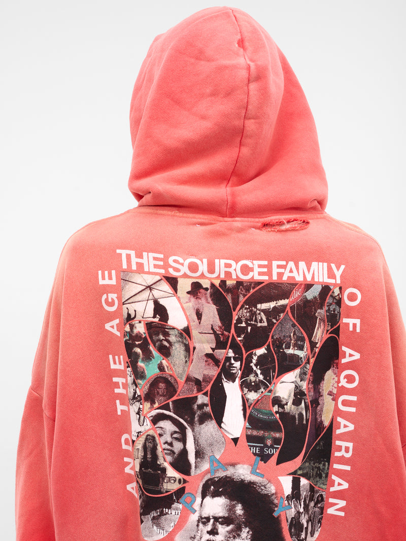 Orange Source Family Graphic Hoodie (4U003Q3009-ORANGE)