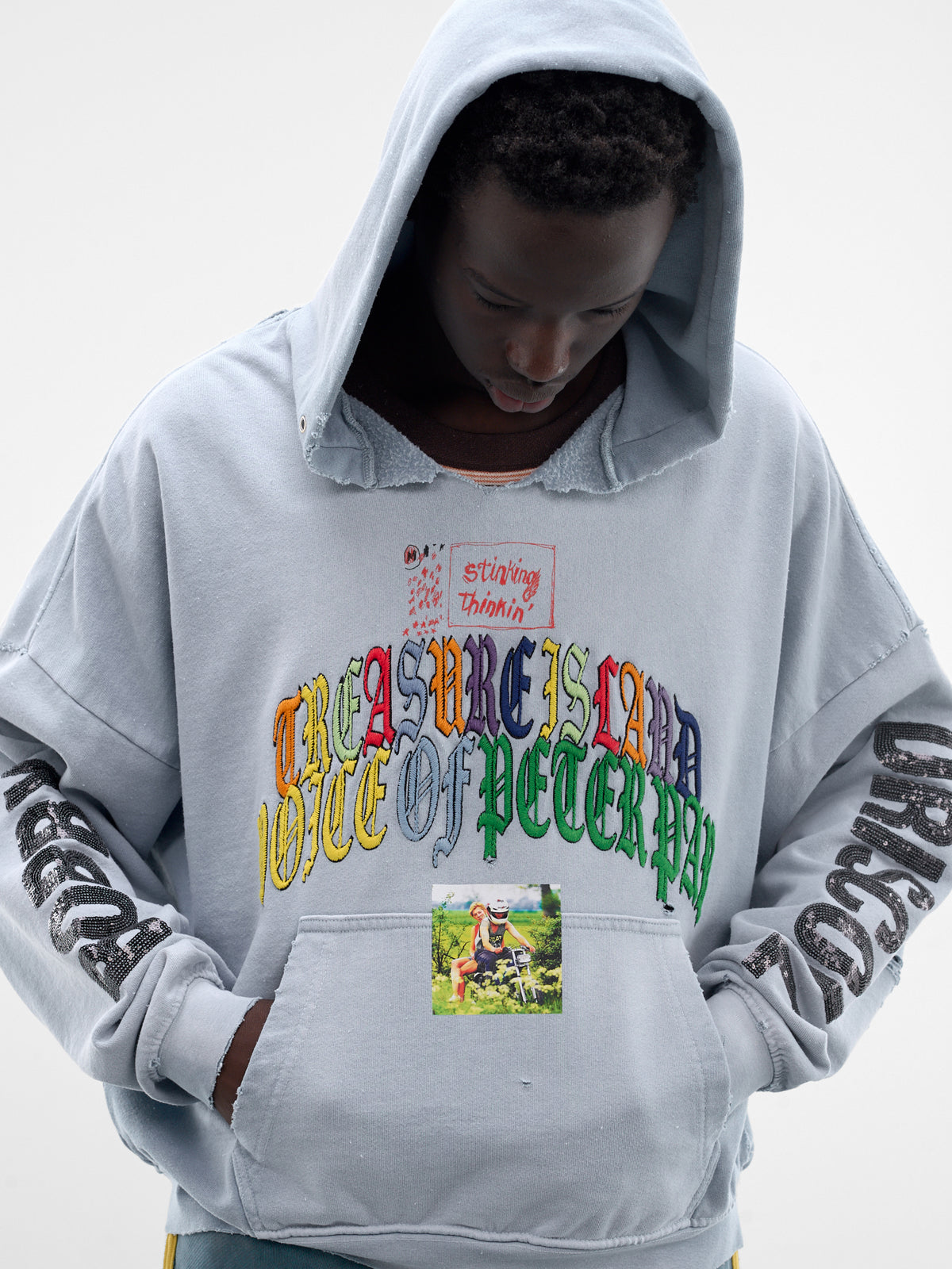 Blue Bobby Driscoll Hoodie (4U005Q1010-BABY-BLUE)