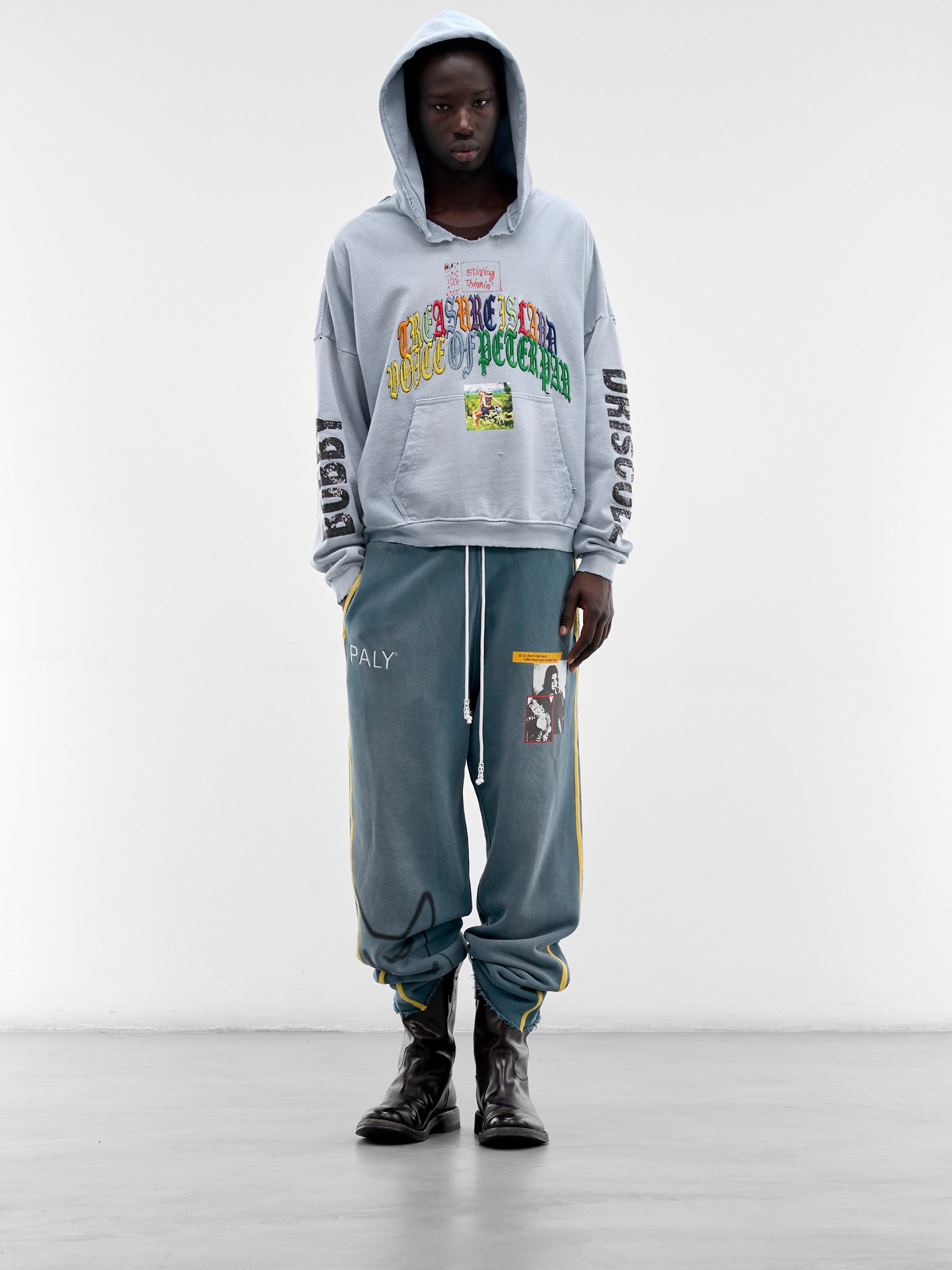 Turquoise Streetwise Airbrush Sweatpants (5U016Q1010-TURQUOISE)