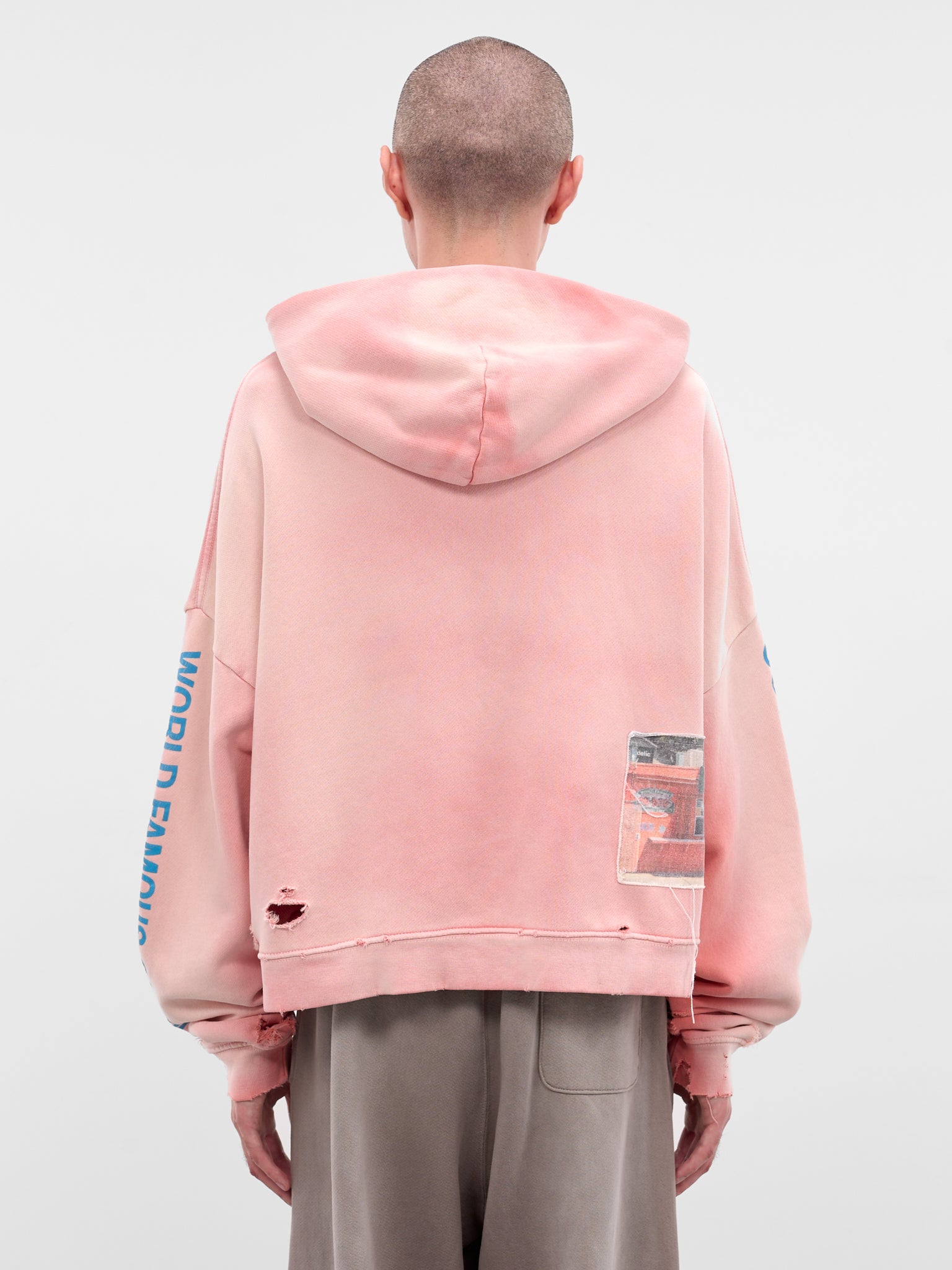 Pink Oki Dog Graphic Hoodie (4U005Q3009-PINK)