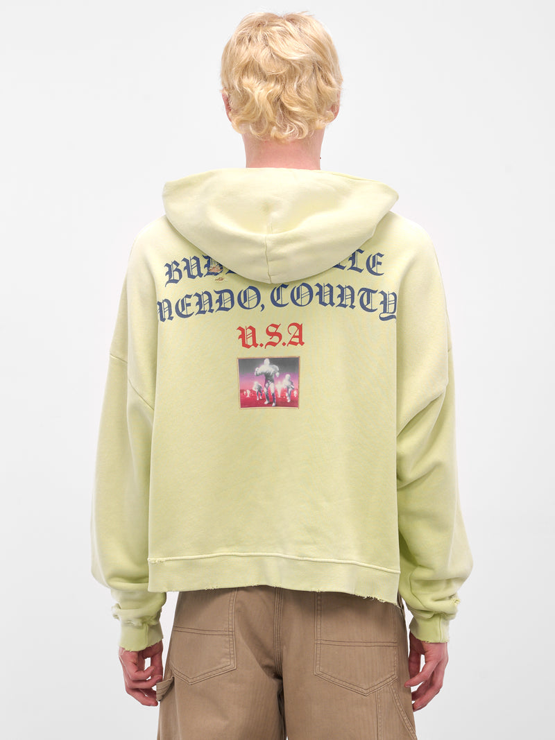 Green 'Eternal Return' Graphic Hoodie (4U006Q3009LGN-LIGHT-GREEN)