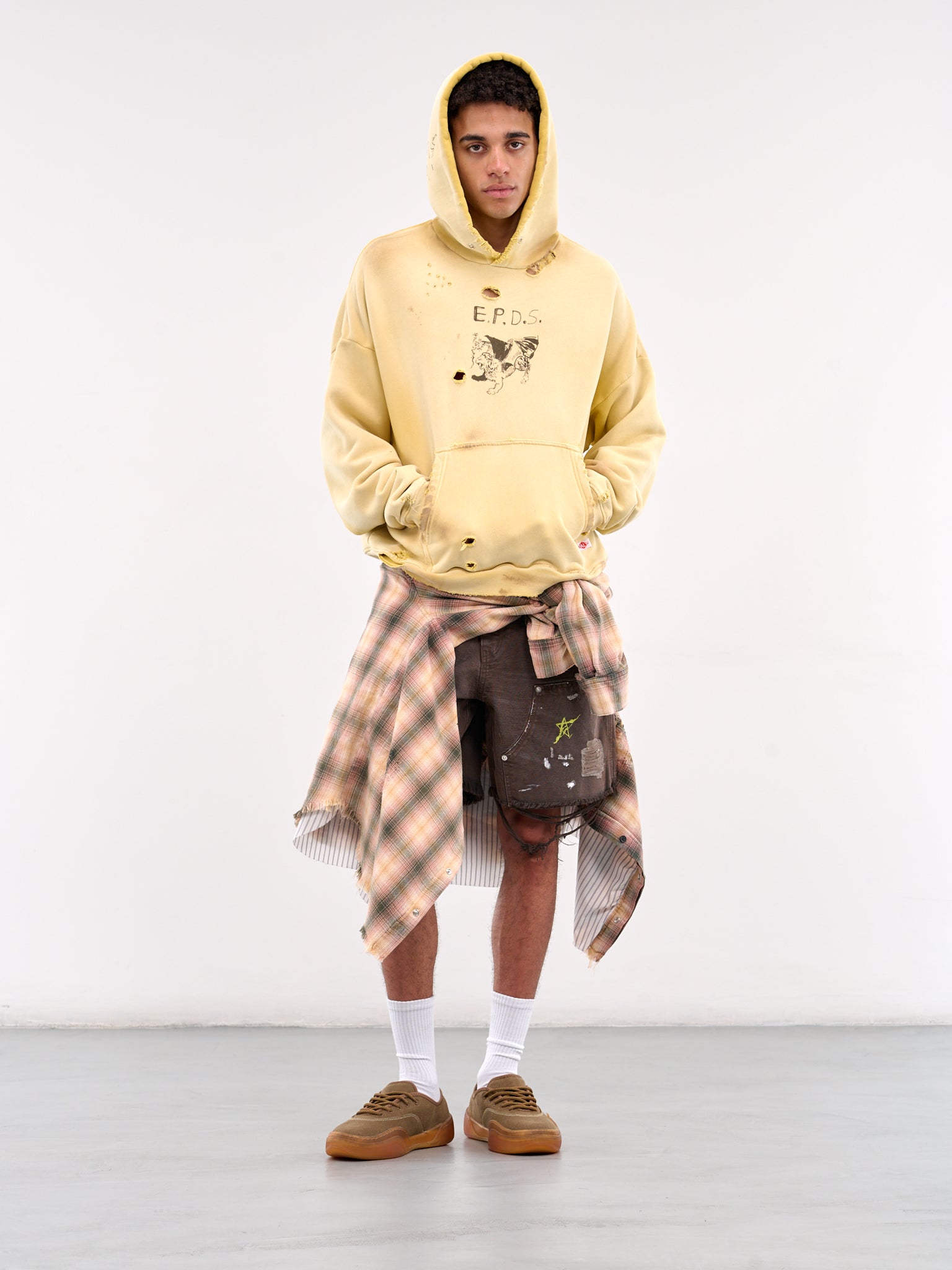 This Guy's Double Knee Shorts (5003Q1008BRN-BROWN)