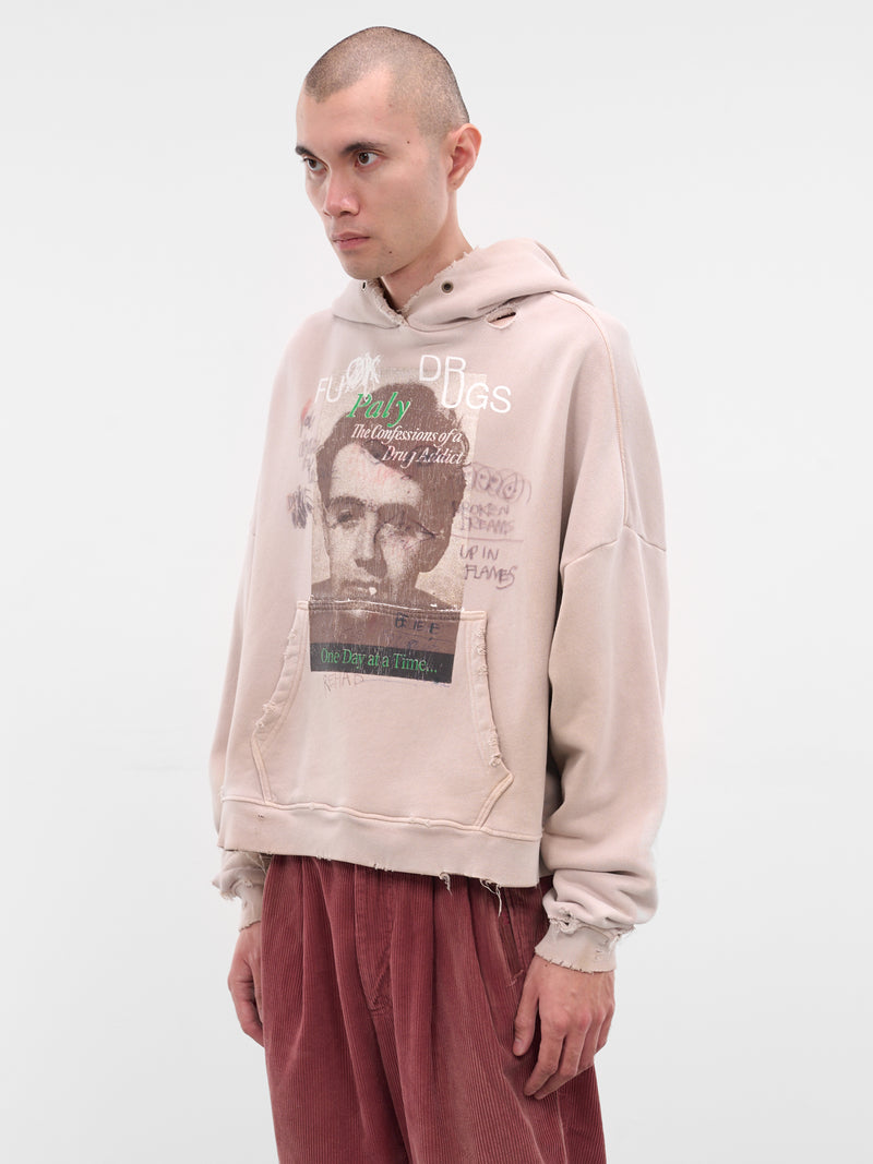 Brown Confession Graphic Hoodie (4U007Q3009-LIGHT-BROWN)