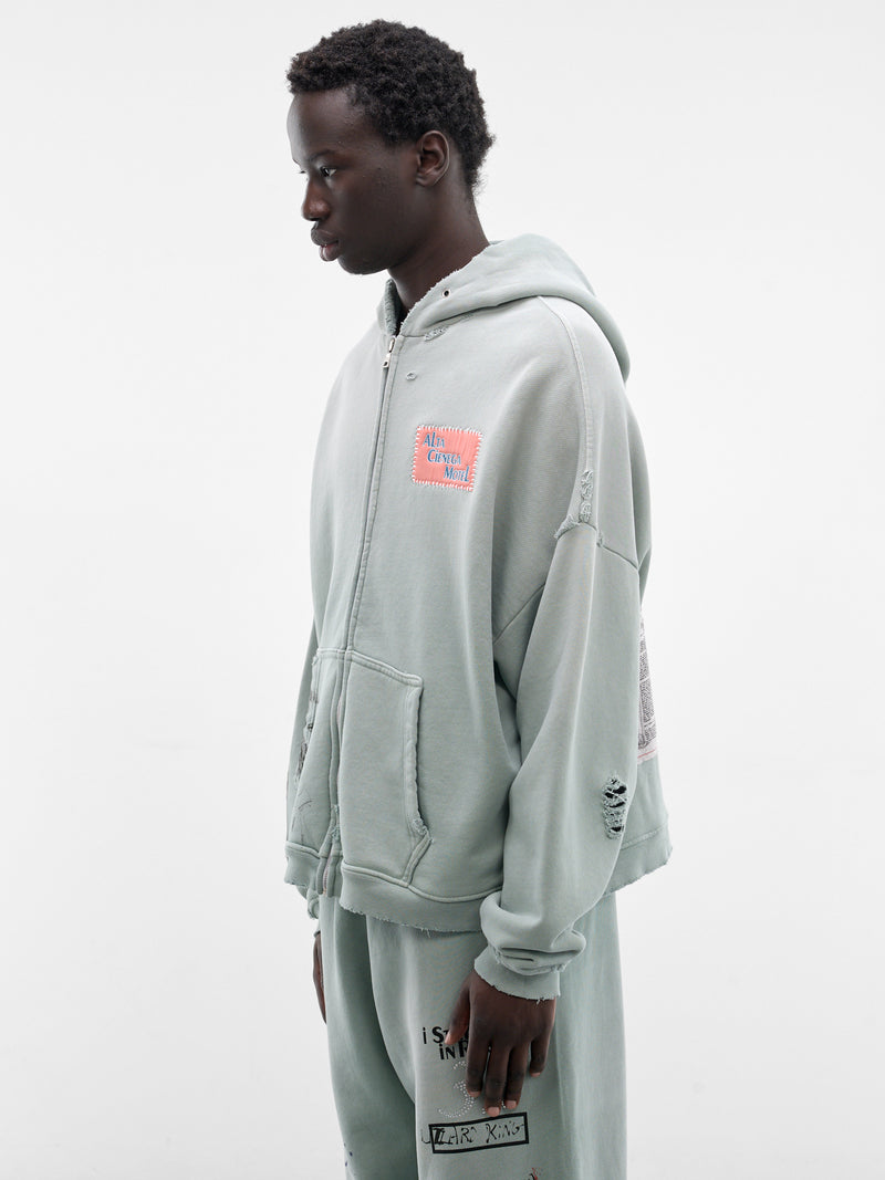 Green Alta Cienega Zip Hoodie (4U008Q1010-GREEN)